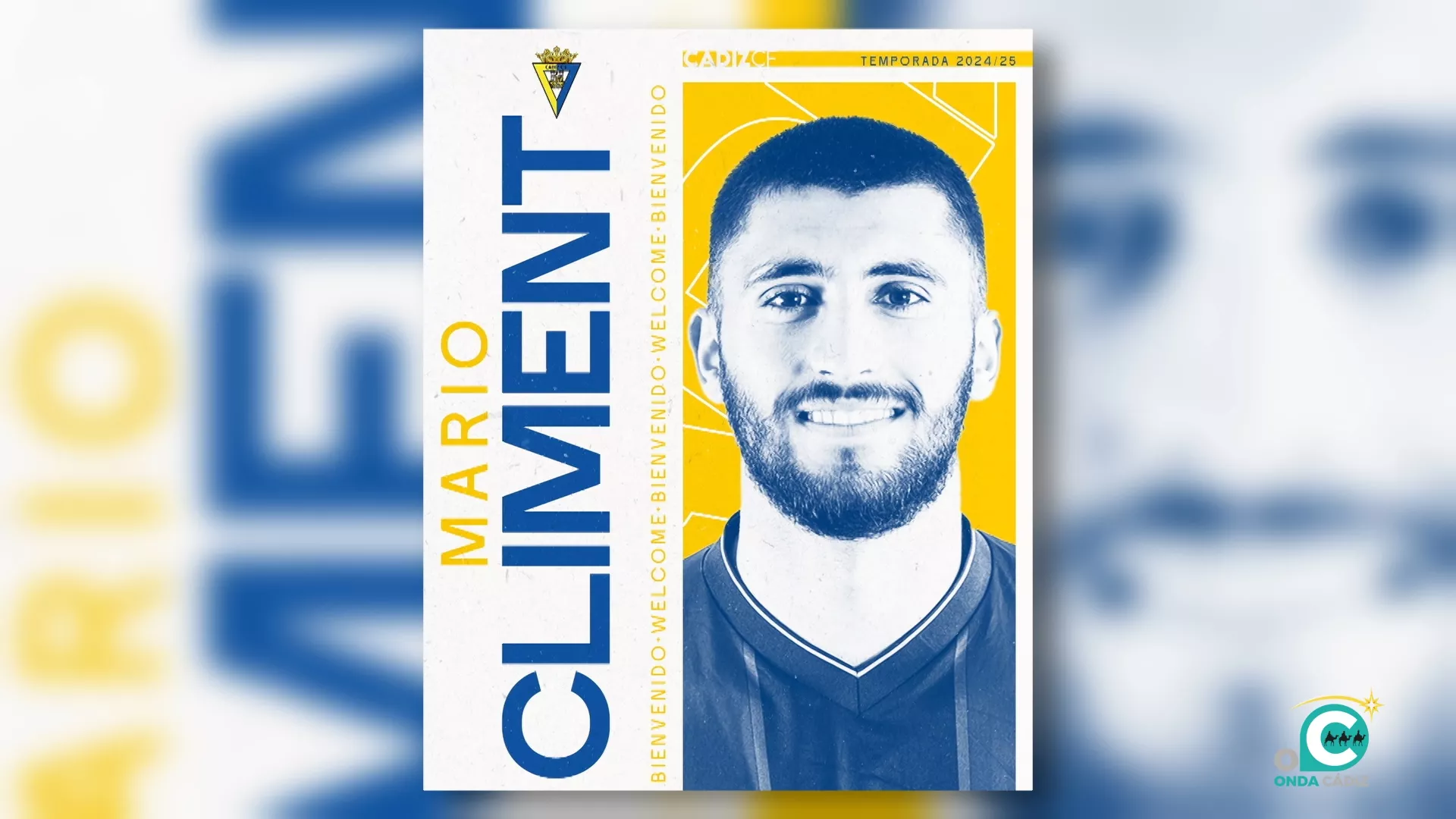 Mario Climent es el segundo fichaje del Cádiz CF en el mercado de invierno del club. 