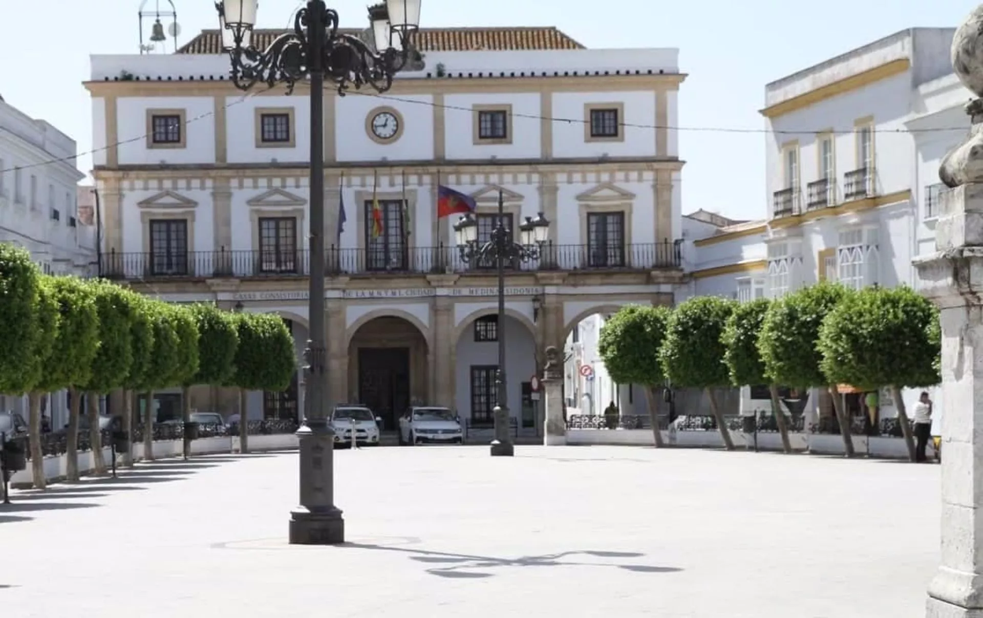 Fachada del Ayuntamiento de Medina Sidonia en una imagen de archivo