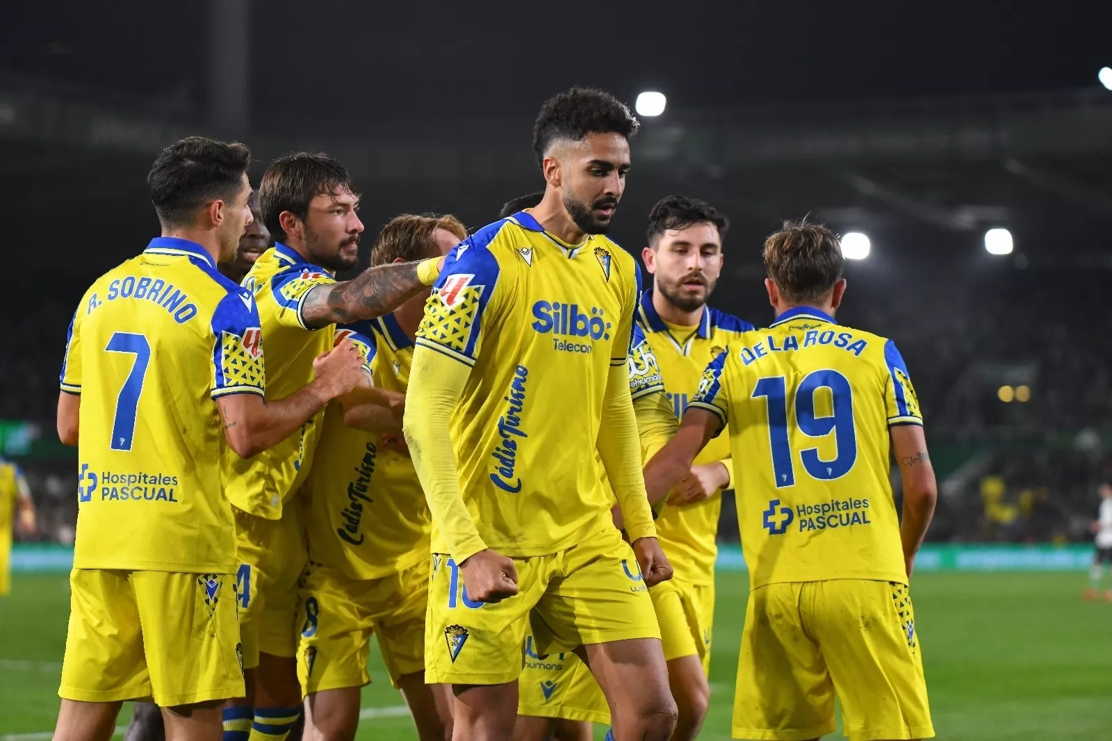 Encuentro del Cádiz ante el Racing.