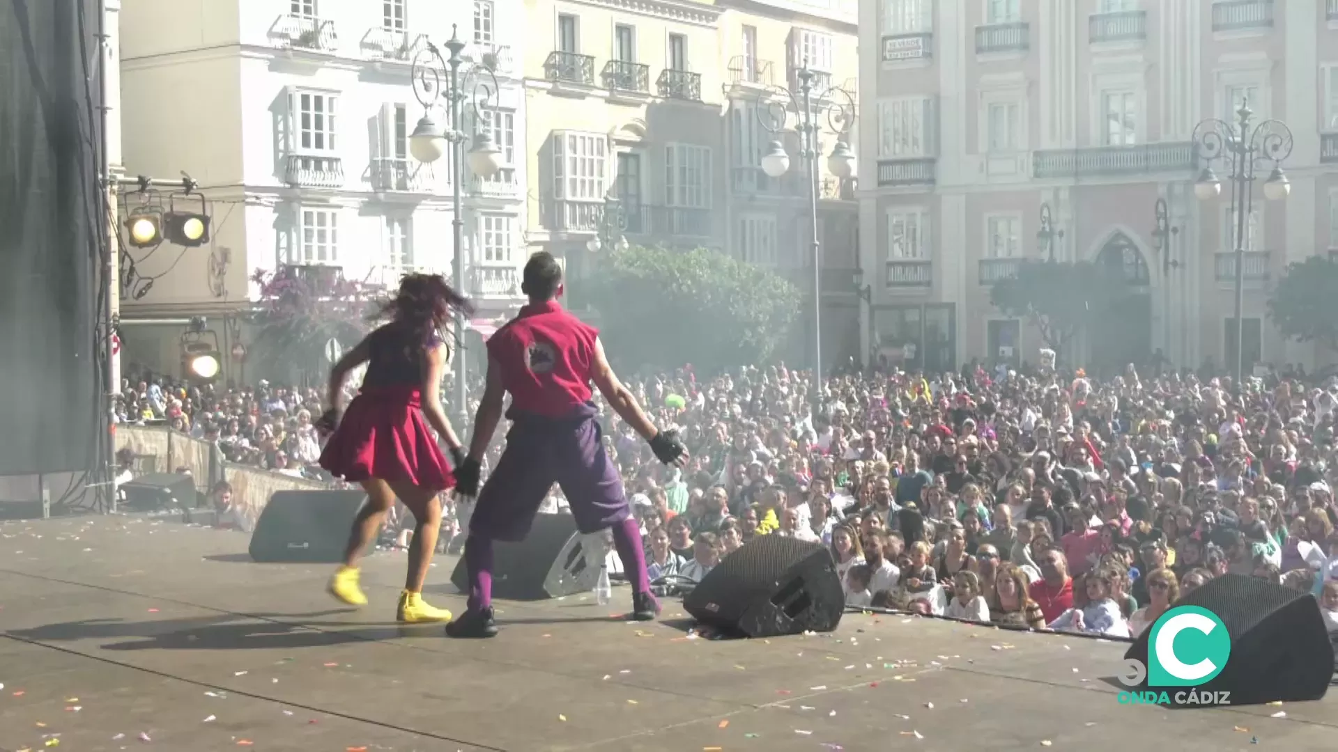 Espectaculo musical en la plaza de San Antonio en una imagen de archivo