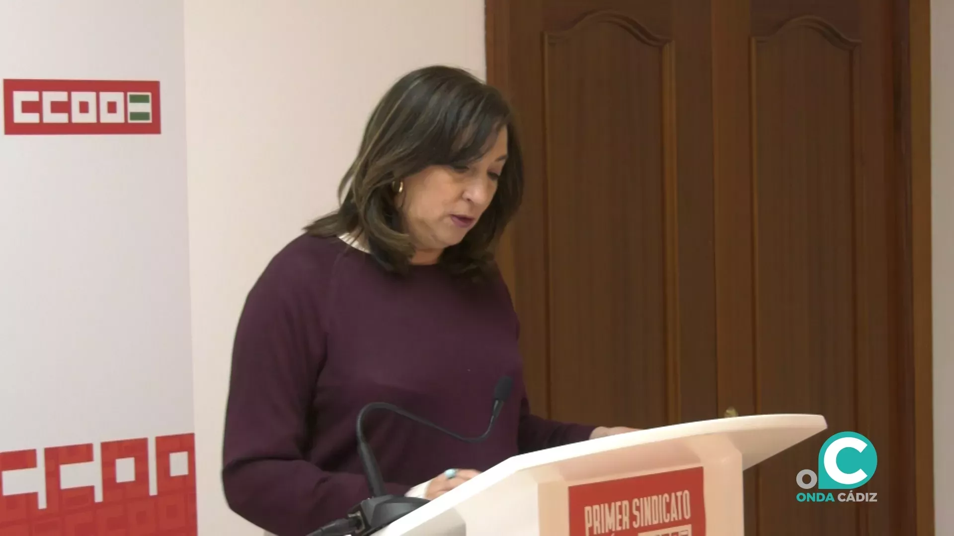 La dirigente optará a un segundo mandato al frente de la primera organización sindical de Cádiz