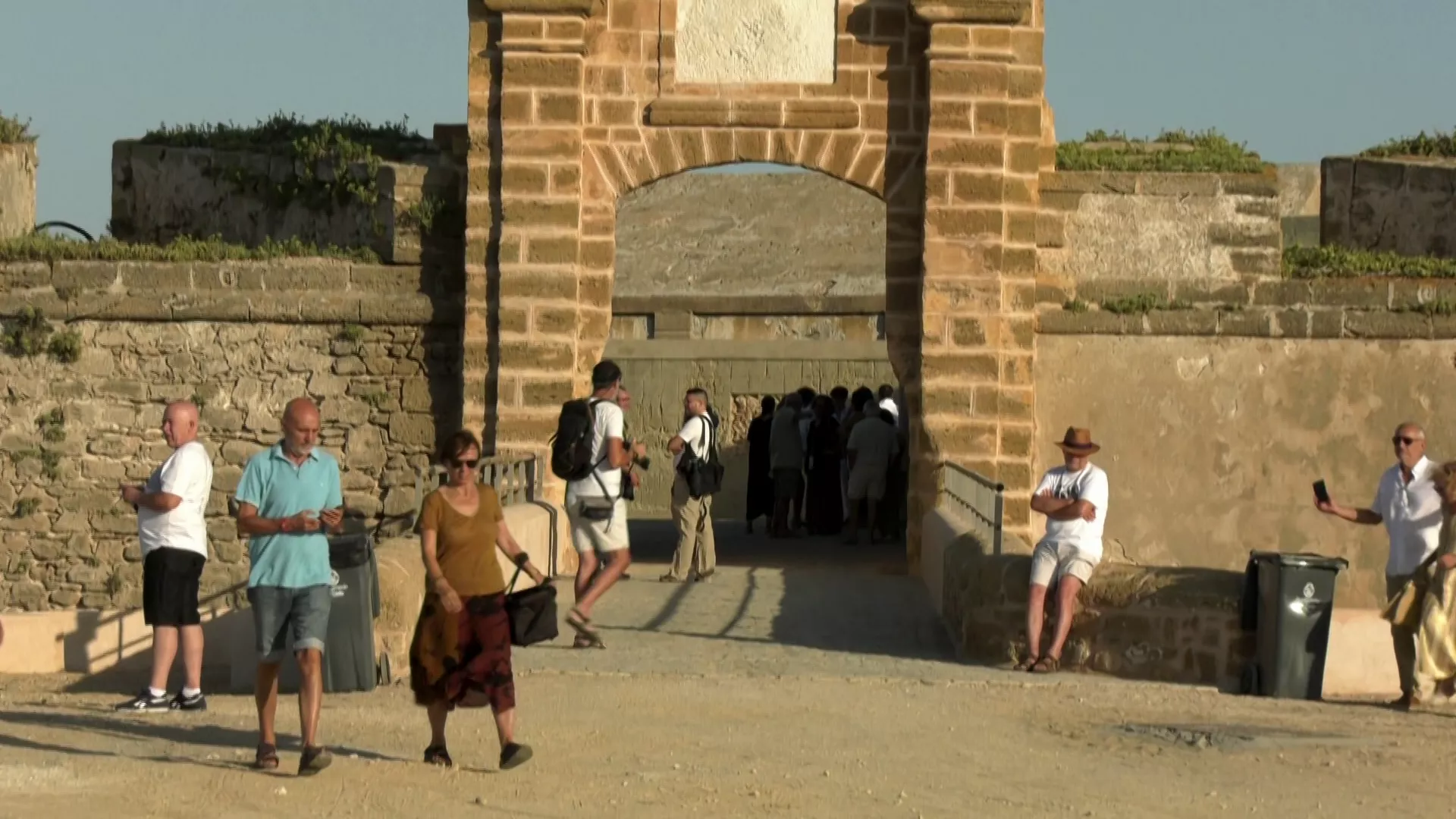 Una de las entradas interiores de la fortificación