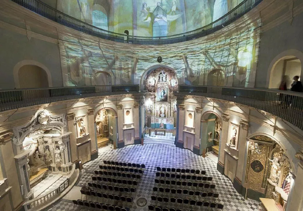 Interior del oratorio San Felipe Neri. Interior del oratorio San Felipe Neri.