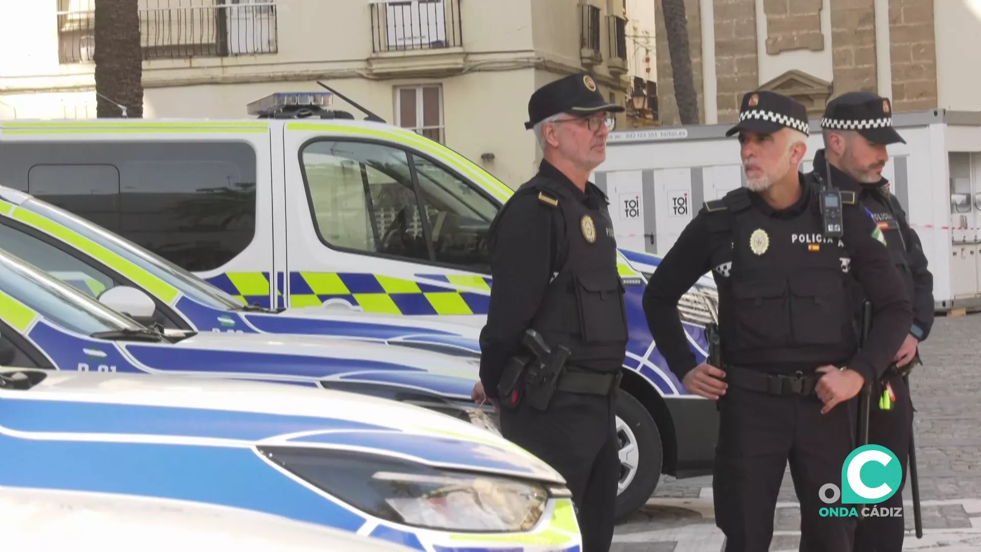 Policias locales en una imagen de archivo