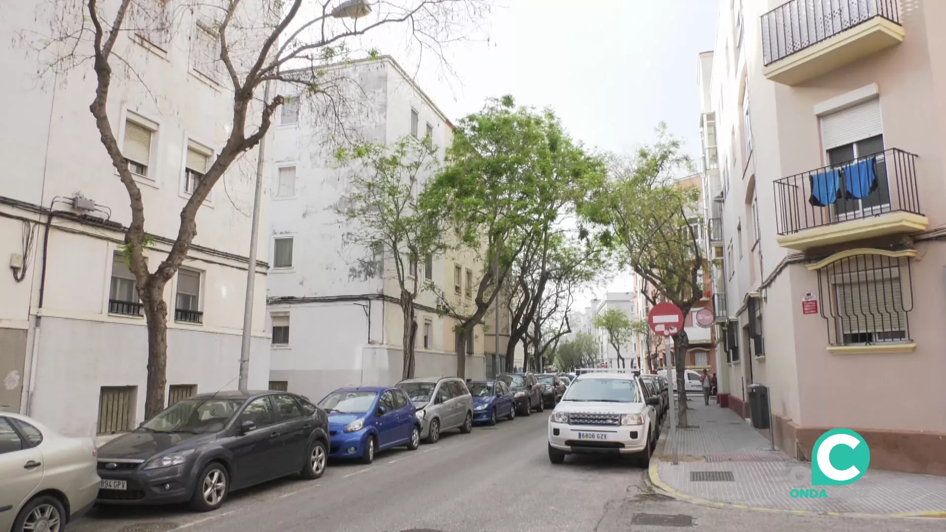 Edificios en una calle de la capital gaditano