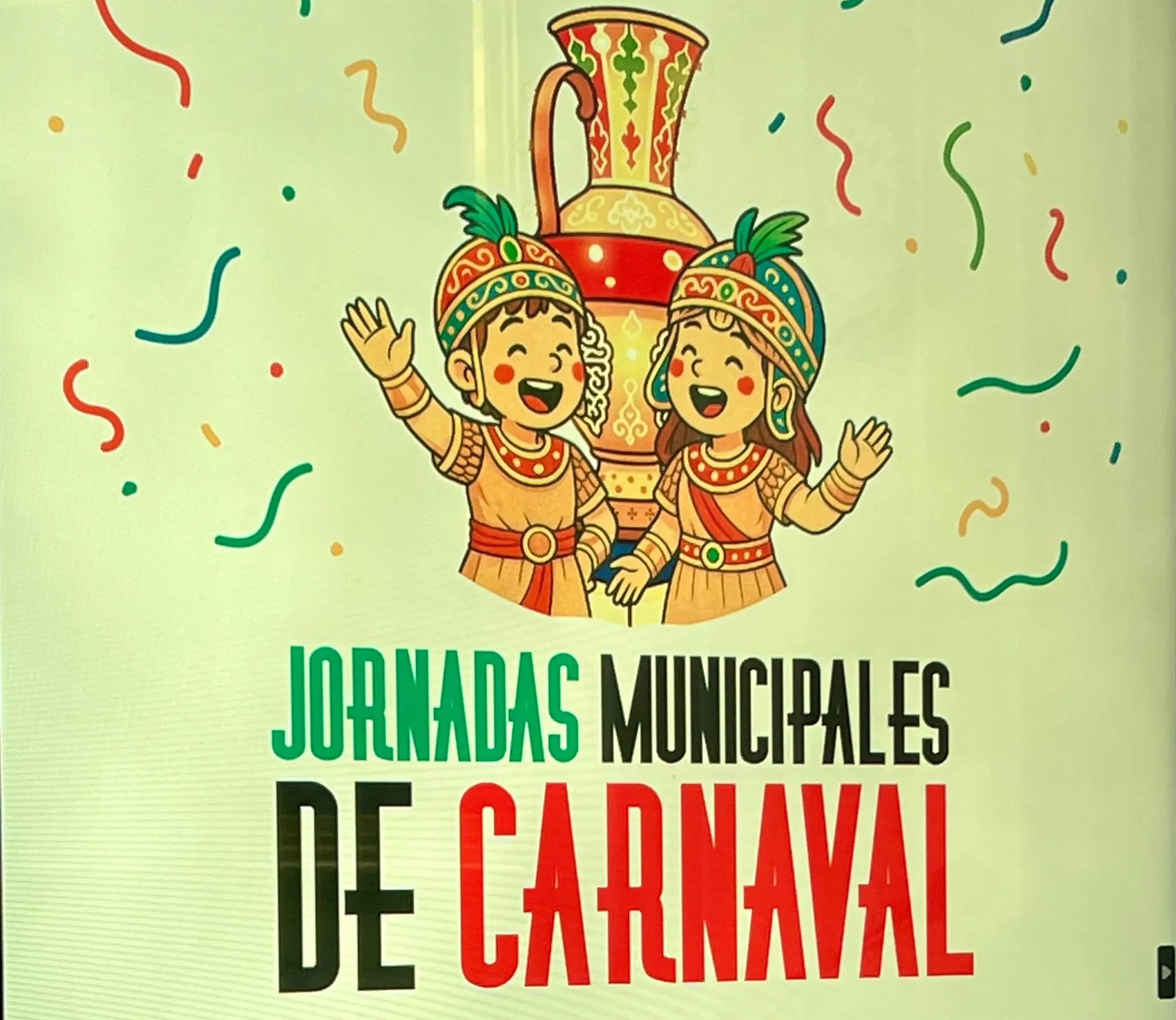 Cartel que ilustra la primera edición de las Jornadas Municipales de Carnaval.