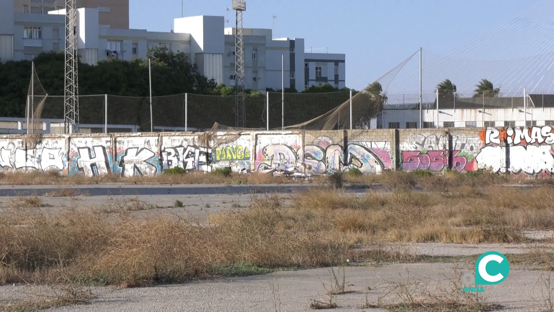 Imagen del suelo del futuro hospital de Cádiz. Imagen del suelo del futuro hospital de Cádiz.