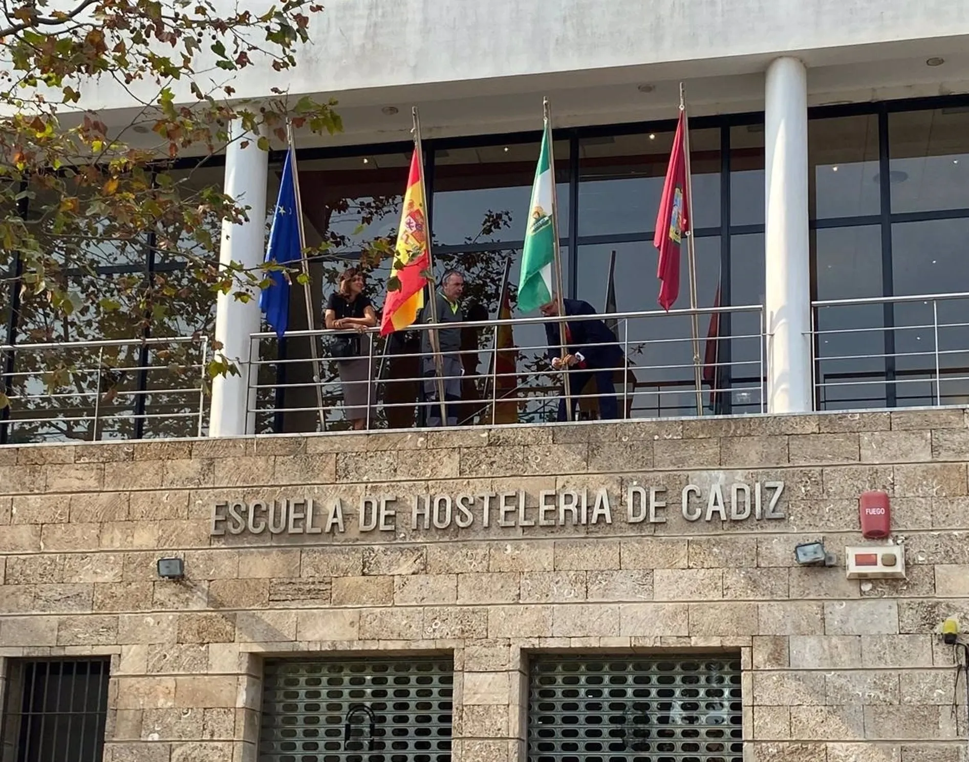 Fachada de la Escuela de Hostelería de Cádiz Fachada de la Escuela de Hostelería de Cádiz