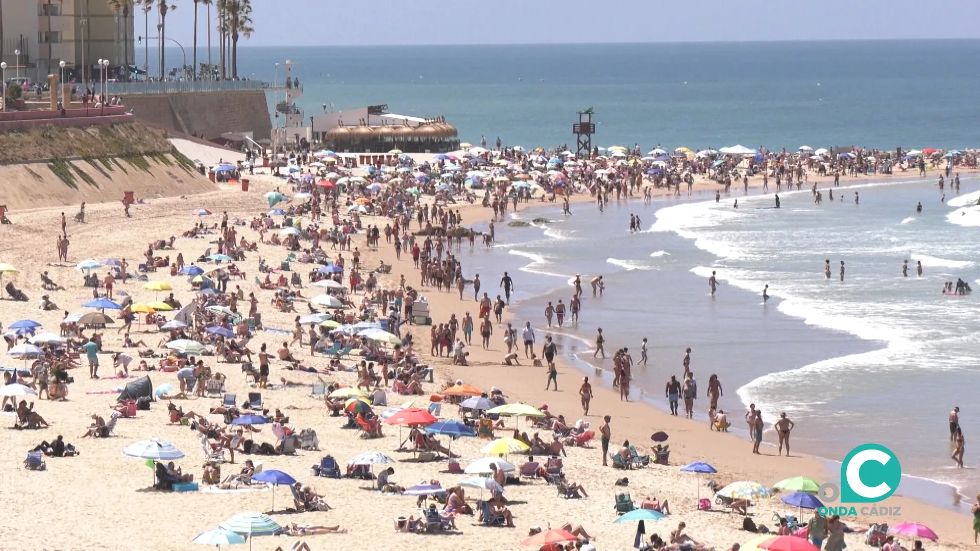 Imagen de la playa de Santa María. Imagen de la playa de Santa María.