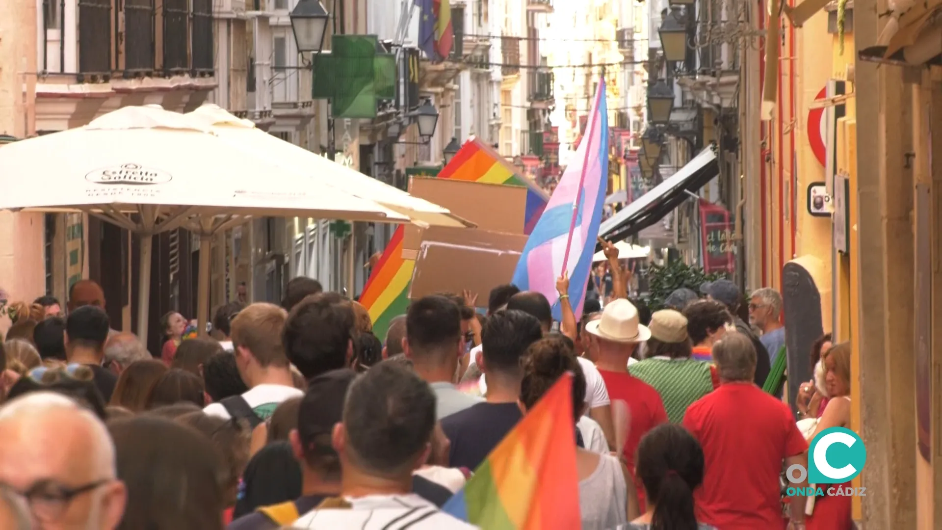 Marcha del Orgullo por las calles de Cádiz en 2024. Marcha del Orgullo por las calles de Cádiz en 2024.