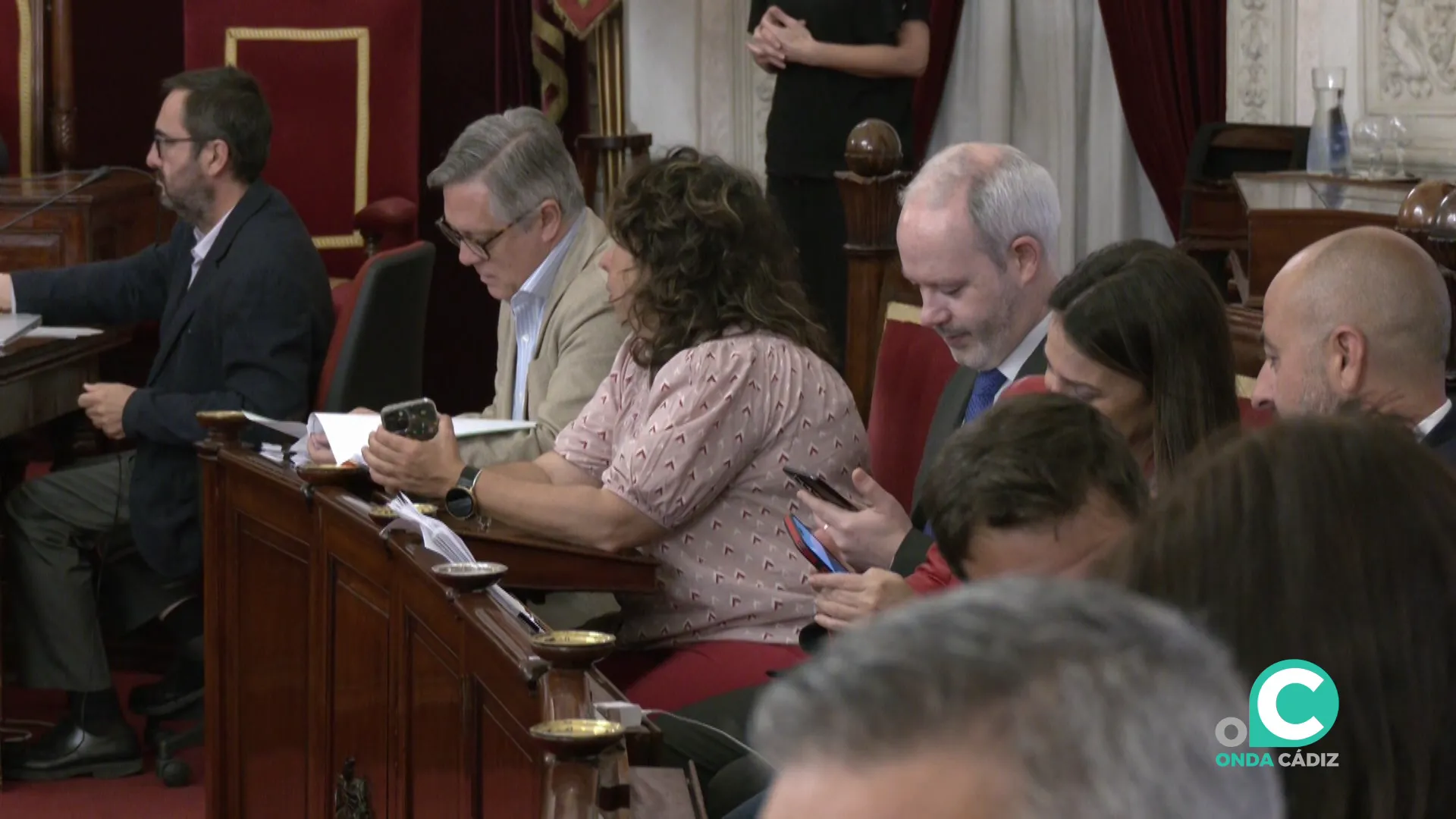 El Grupo Municipal Socialista en una sesión plenaria del Ayuntamiento de Cádiz. El Grupo Municipal Socialista en una sesión plenaria del Ayuntamiento de Cádiz.