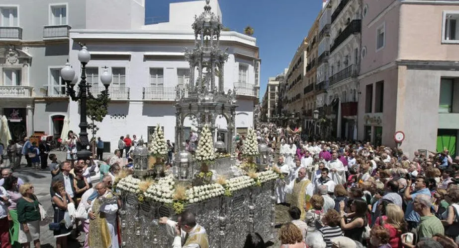 Celebración del Corpus Christi en Cádiz. ...