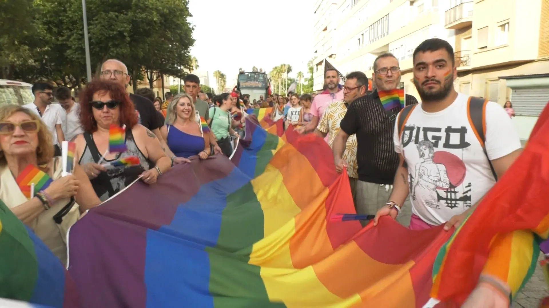 Manifestación en Cádiz en el primer fin de semana del Orgullo. ...