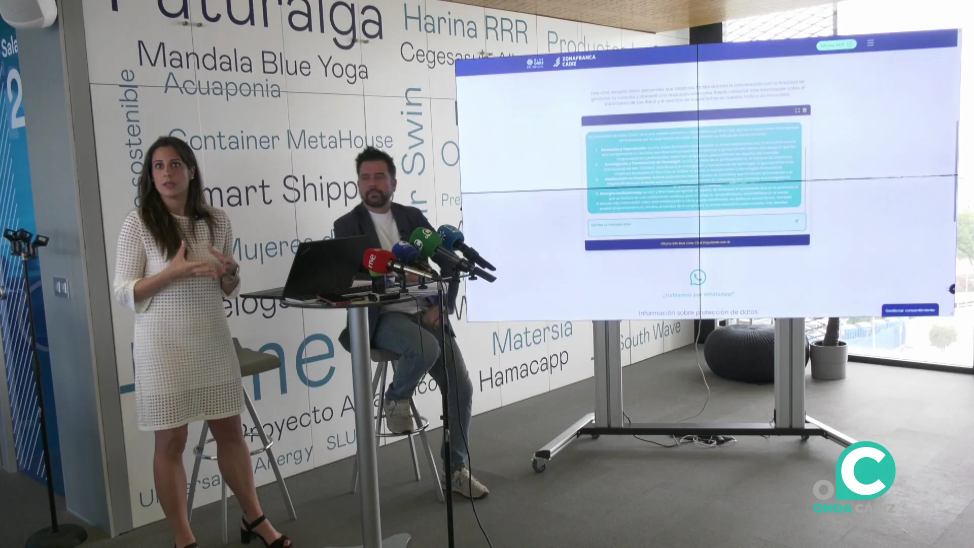 Un momento de la presentación de la nueva realidad tecnológica que contará el recinto de la zona fiscal Un momento de la presentación de la nueva realidad tecnológica que contará el recinto de la zona fiscal