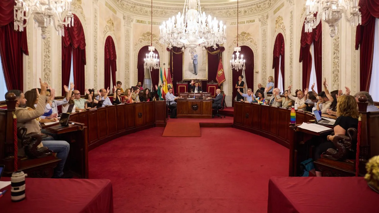 Un momento de la sesión plenaria muncipal de este jueves Un momento de la sesión plenaria muncipal de este jueves