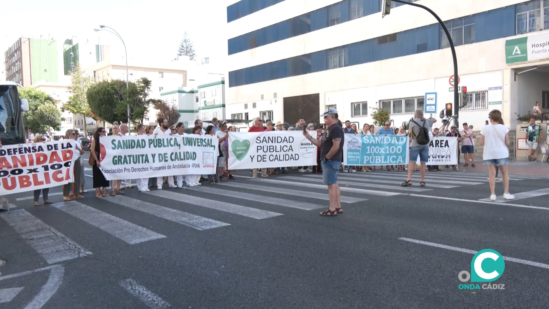 Protesta, este viernes, de Marea Blanca gaditana. Protesta, este viernes, de Marea Blanca gaditana.