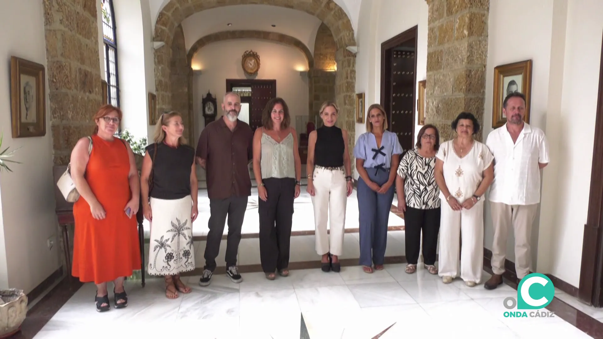 Autoridades y responsables de la entidad este martes al final del encuentro Autoridades y responsables de la entidad este martes al final del encuentro
