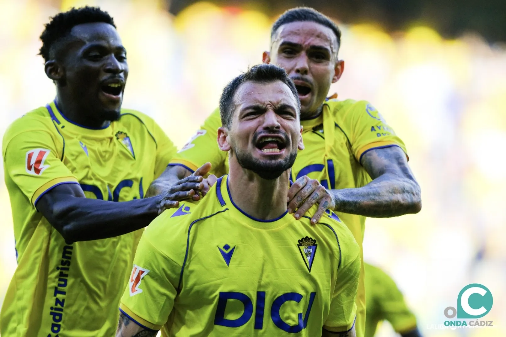 Iuri Tabtadze celebra el tanto del triunfo (Foto: La Liga) Iuri Tabtadze celebra el tanto del triunfo (Foto: La Liga)