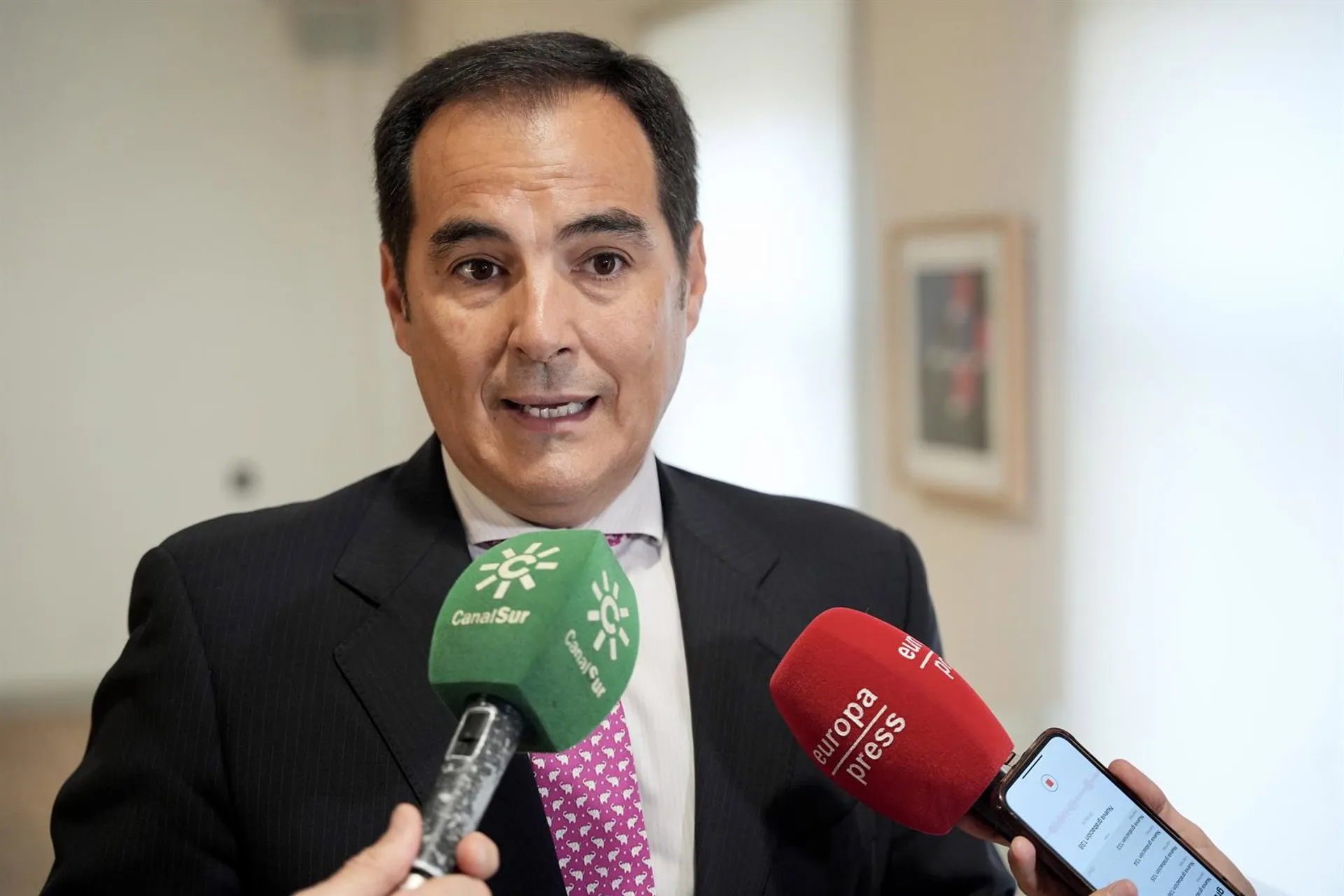 El consejero de Justicia durante una intervención a la prensa en una imagen de archivo El consejero de Justicia durante una intervención a la prensa en una imagen de archivo