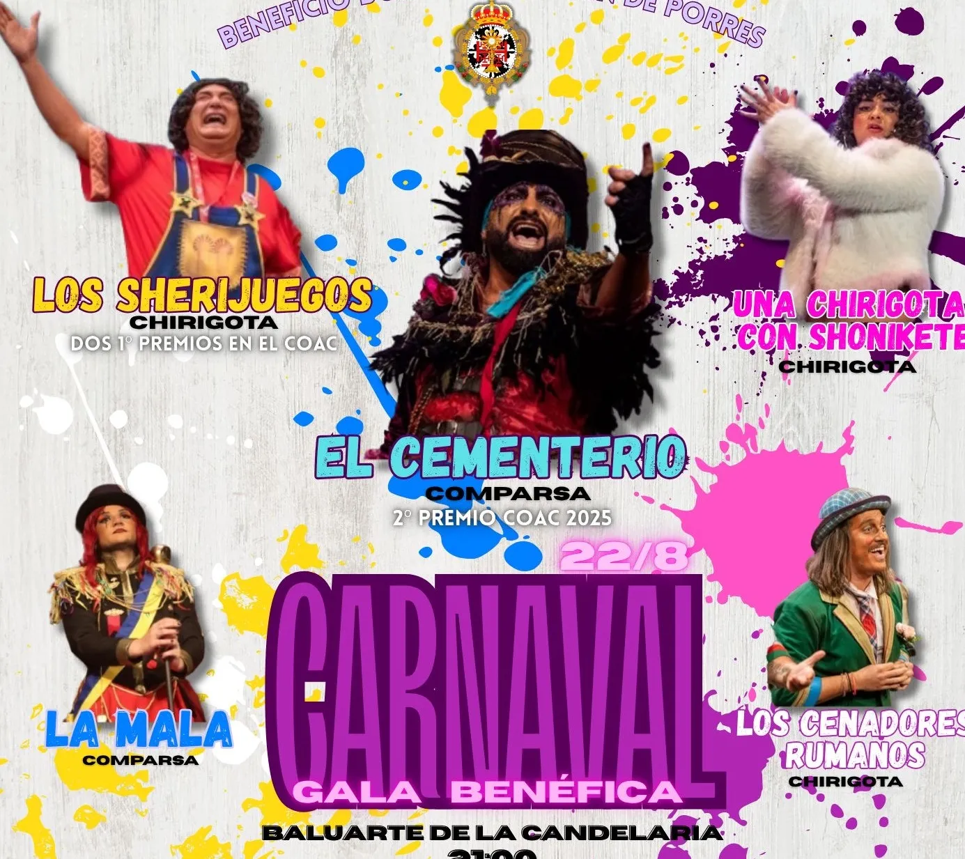 Detalle del cartel anunciador de la cita cancelada