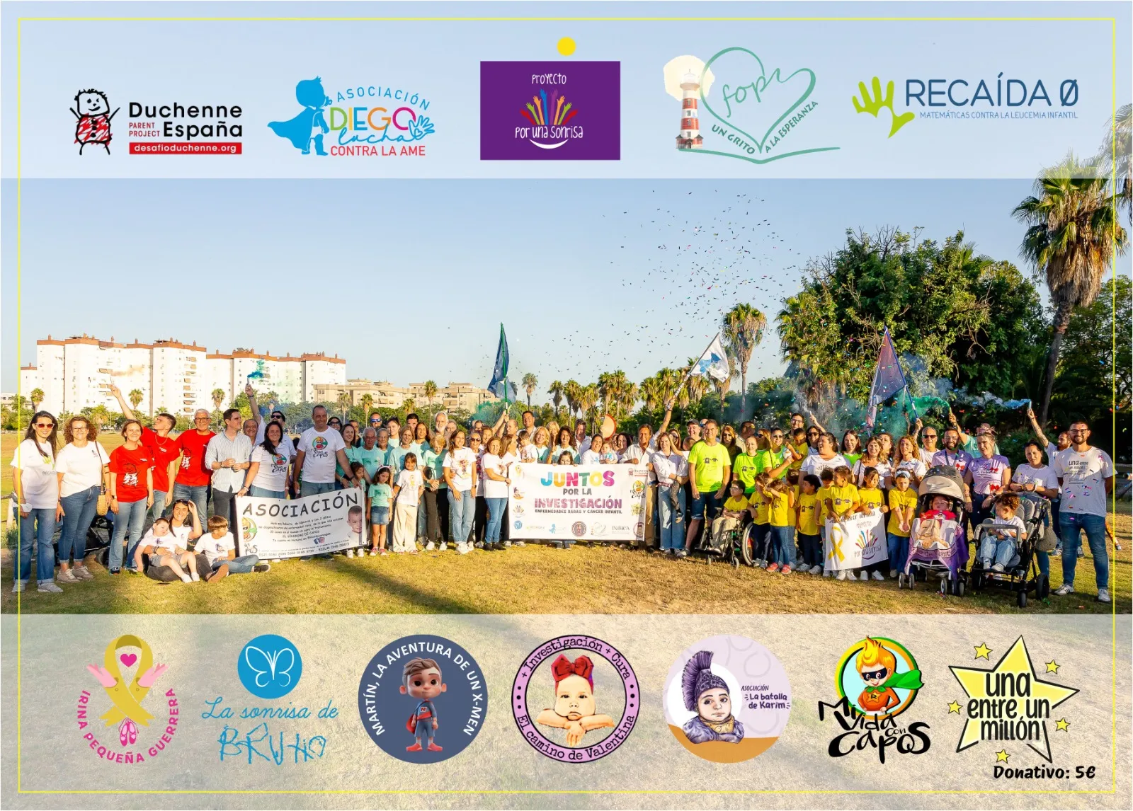 Foto de familia del calendario solidario. Foto de familia del calendario solidario.