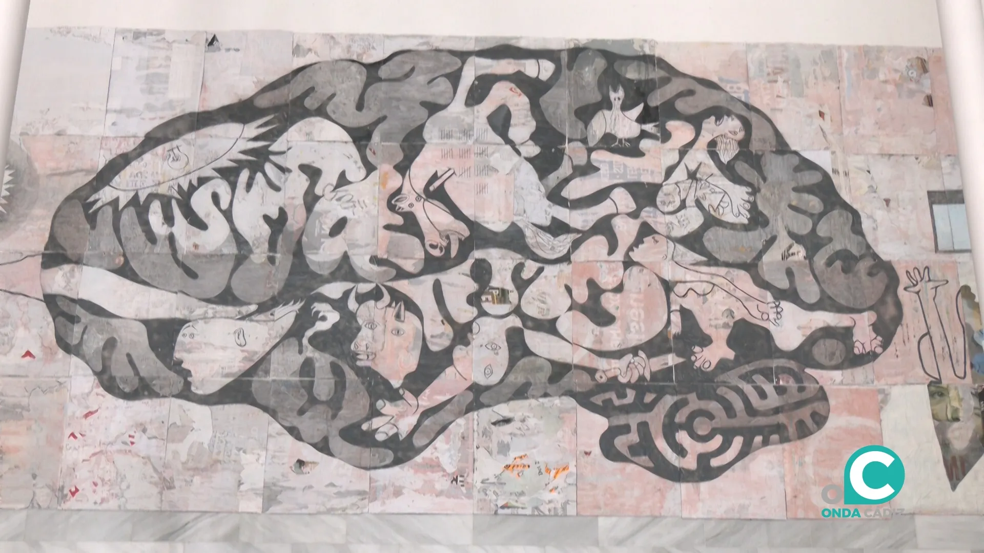 La obra ‘Memoria El Guernica por la Paz’ expuesta en el ECCO. La obra ‘Memoria El Guernica por la Paz’ expuesta en el ECCO.