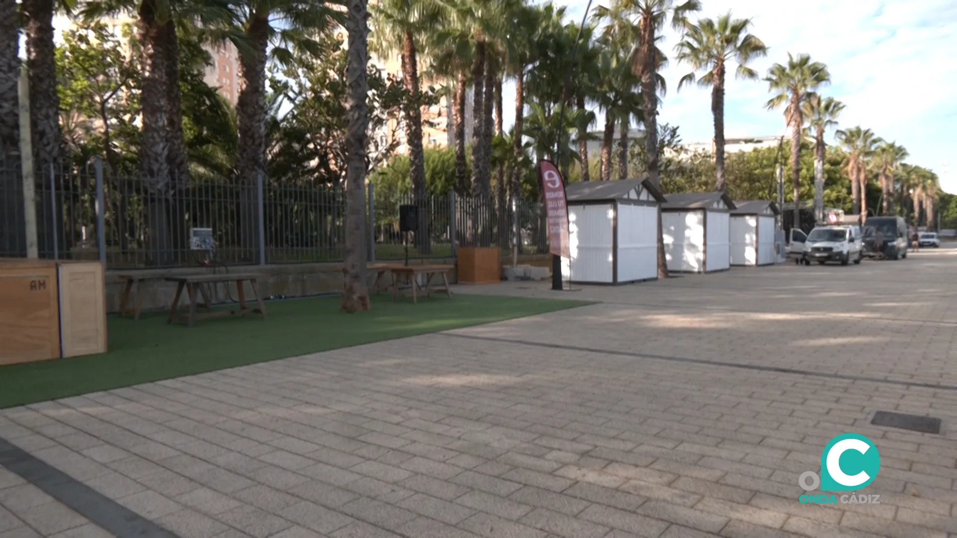 Imagen de la Race Village, este lunes, antes del inicio de la fiesta de la vela. Imagen de la Race Village, este lunes, antes del inicio de la fiesta de la vela.