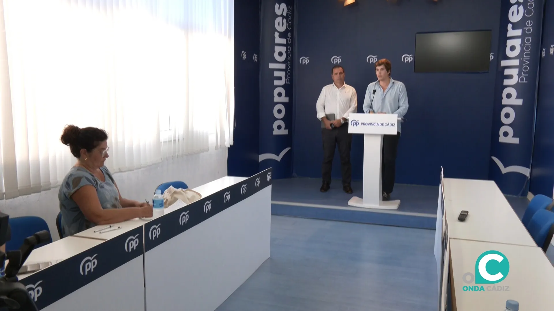 El diputado nacional del PP por Cádiz Miguel Sastre, en rueda de prensa. El diputado nacional del PP por Cádiz Miguel Sastre, en rueda de prensa.