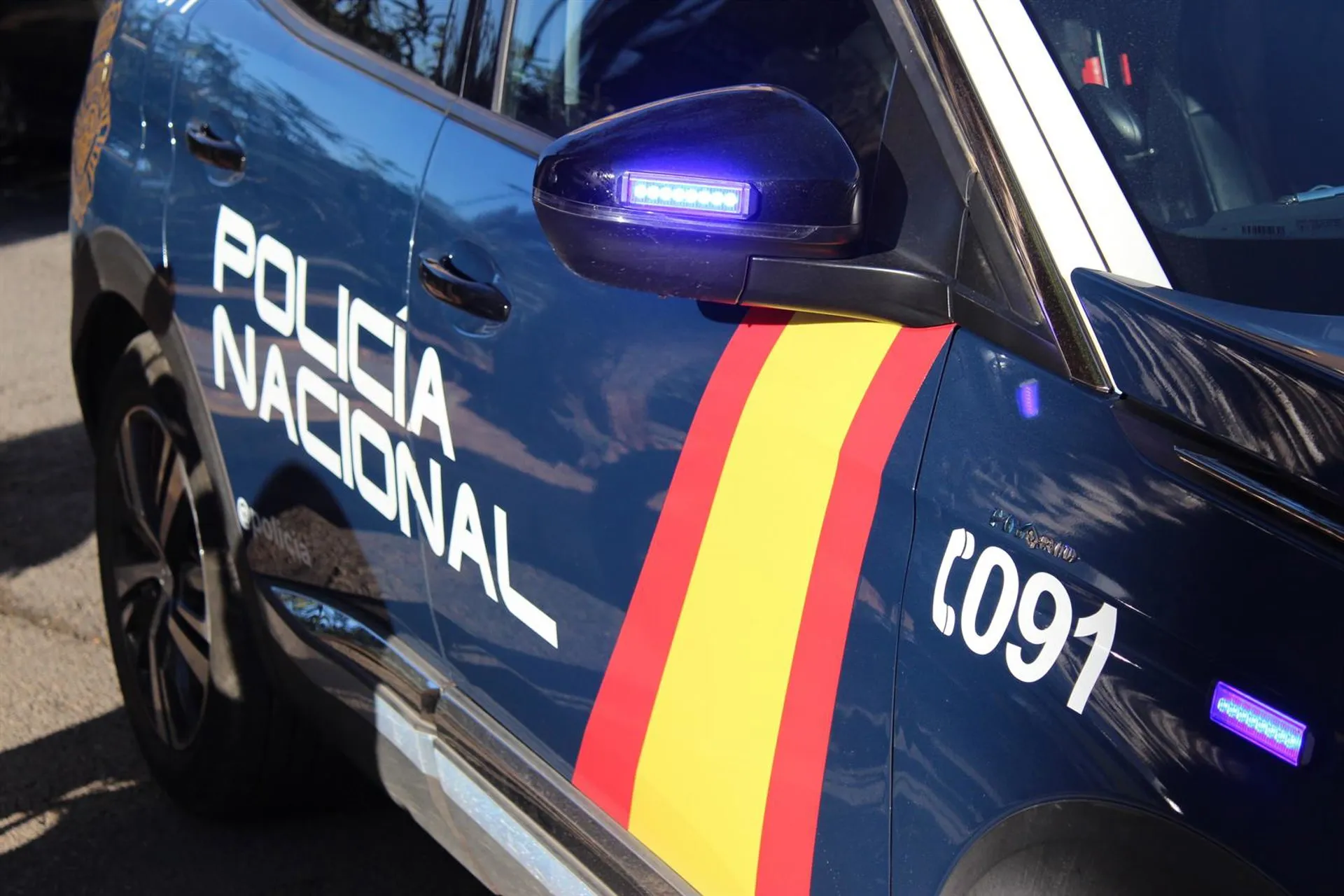 Imagen de archivo de un vehículo de la Policía Nacional Imagen de archivo de un vehículo de la Policía Nacional