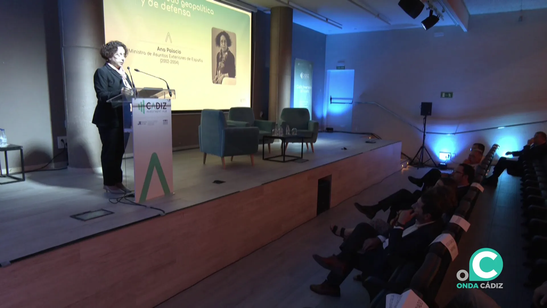 La ex ministra de Asuntos Exteriores, Ana Palacios durante su intervención La ex ministra de Asuntos Exteriores, Ana Palacios durante su intervención