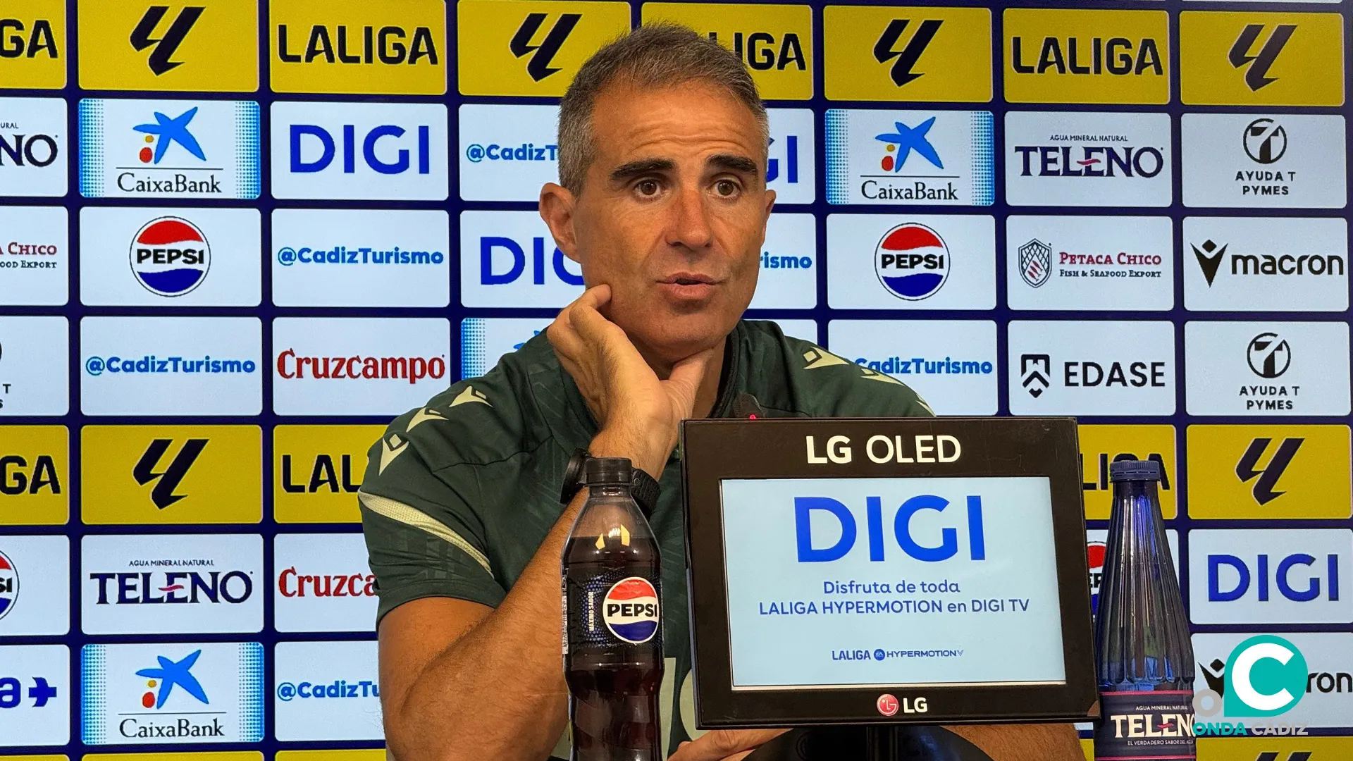 Garitano durante su comparecencia de prensa Garitano durante su comparecencia de prensa
