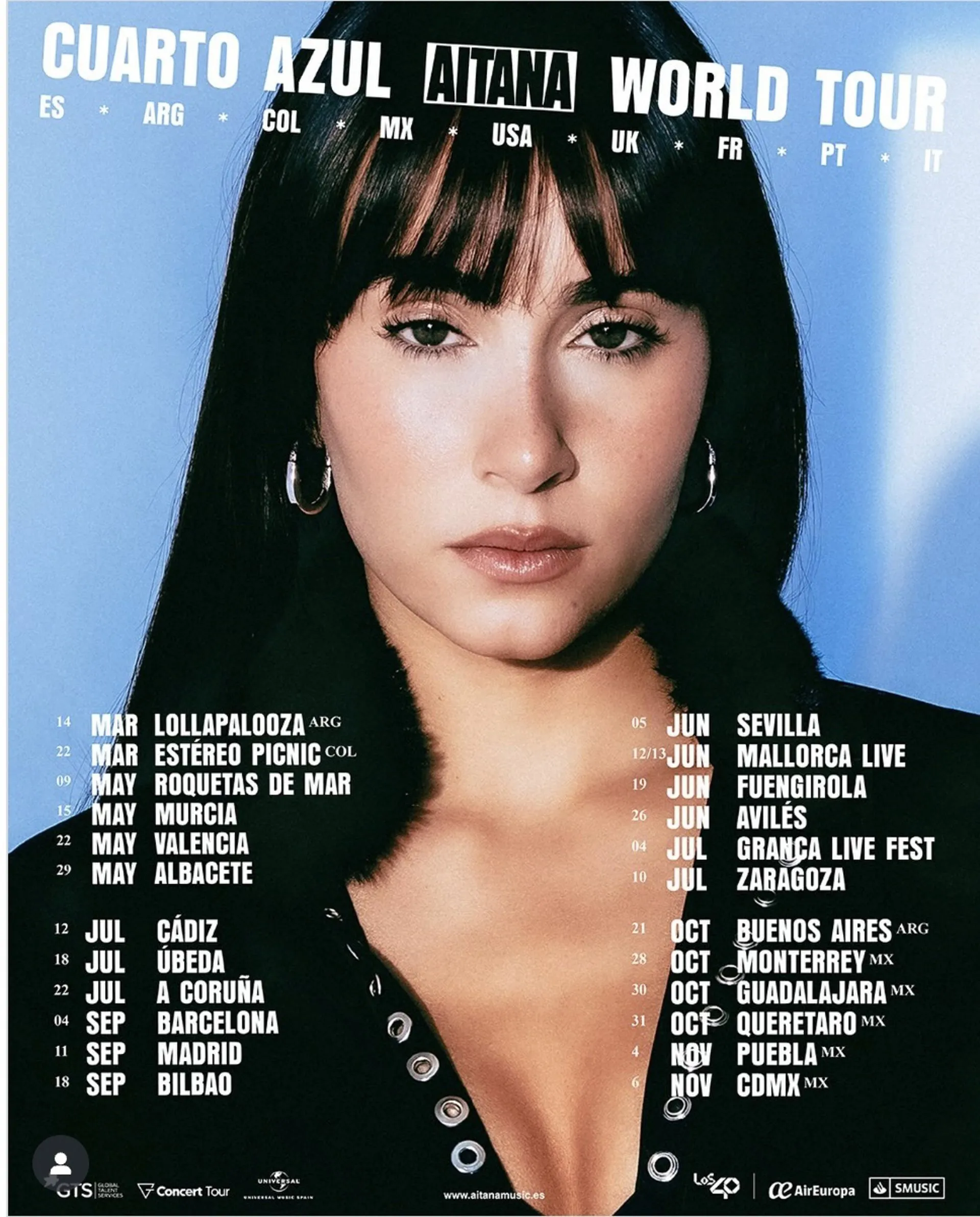 Nueva gira mundial de la artista Aitana. Nueva gira mundial de la artista Aitana.