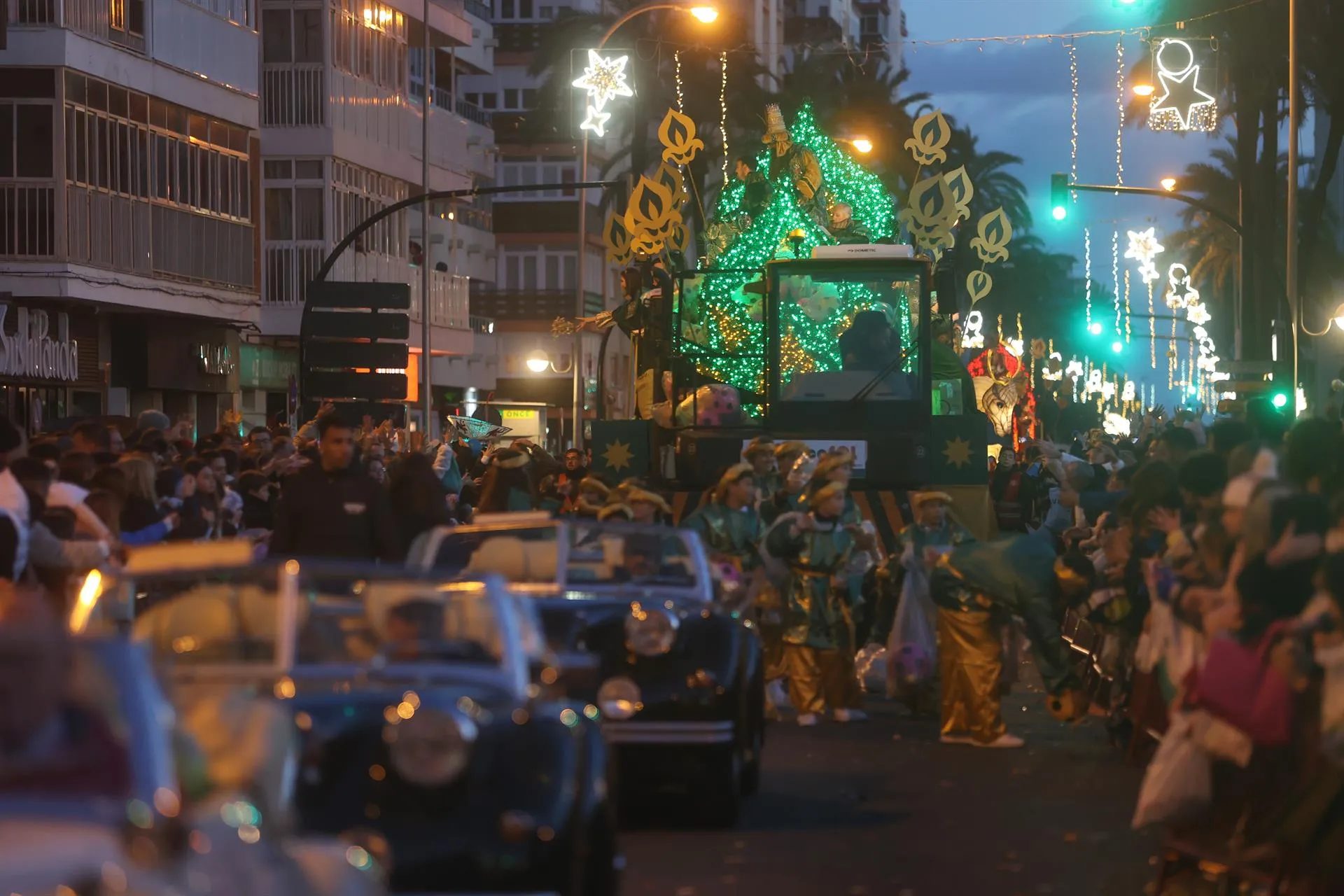 Cabalgata por la avenida el pasado mes de enero