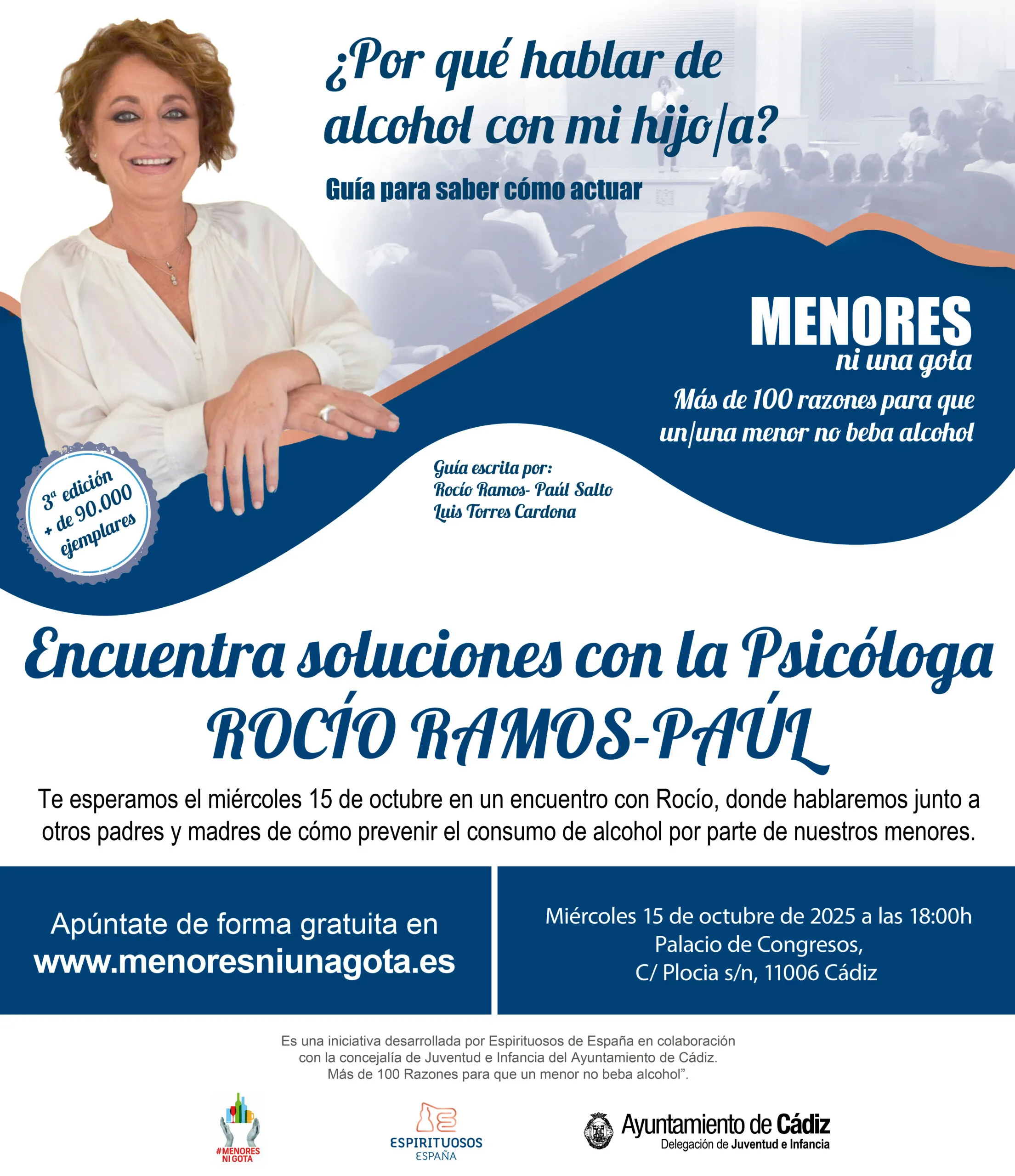 La psicóloga Rocío Ramos-Paúl ofrece este miércoles una charla en Cádiz. La psicóloga Rocío Ramos-Paúl ofrece este miércoles una charla en Cádiz.