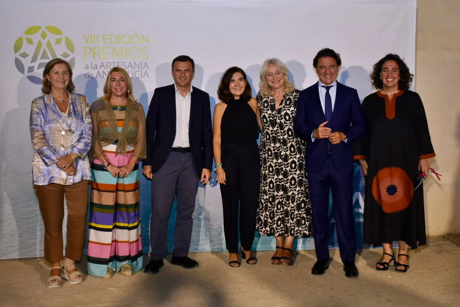Los reconocidos tras la finalización del acto Los reconocidos tras la finalización del acto