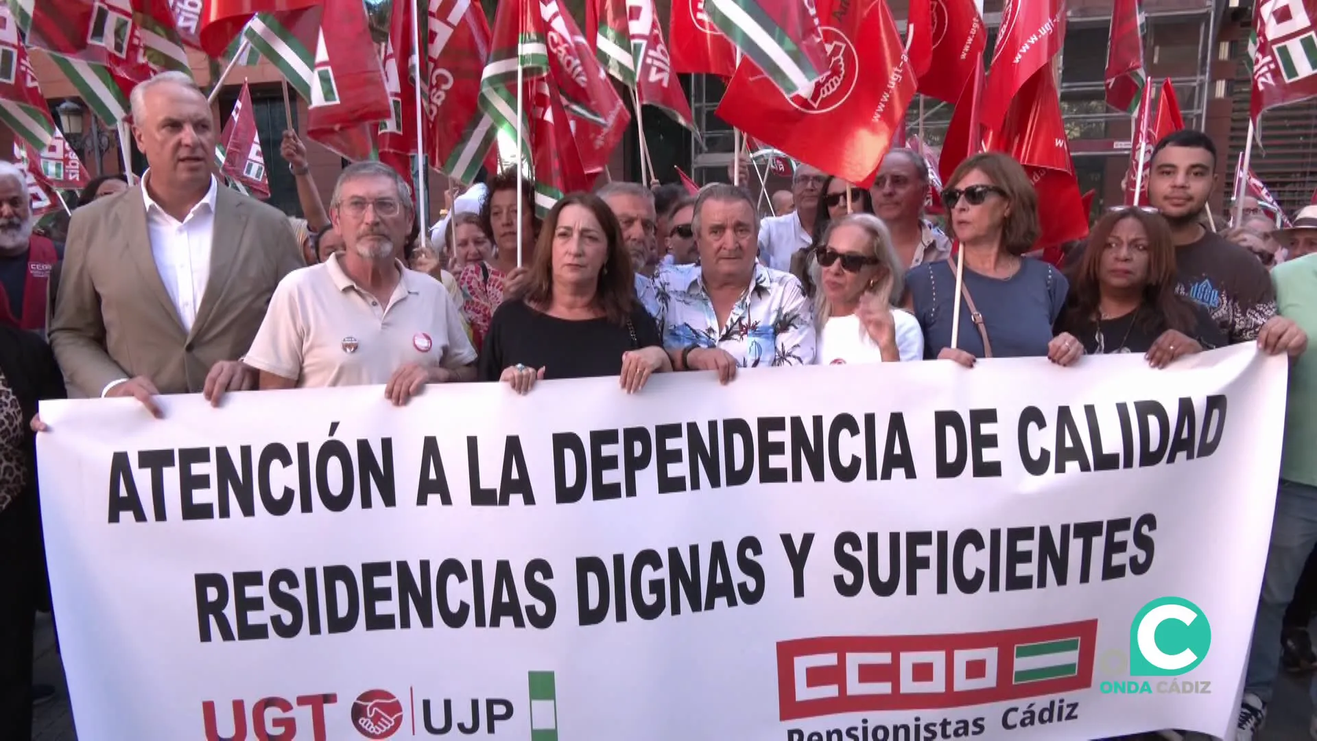 Imagen de la movilización de este miércoles en la plaza de España
