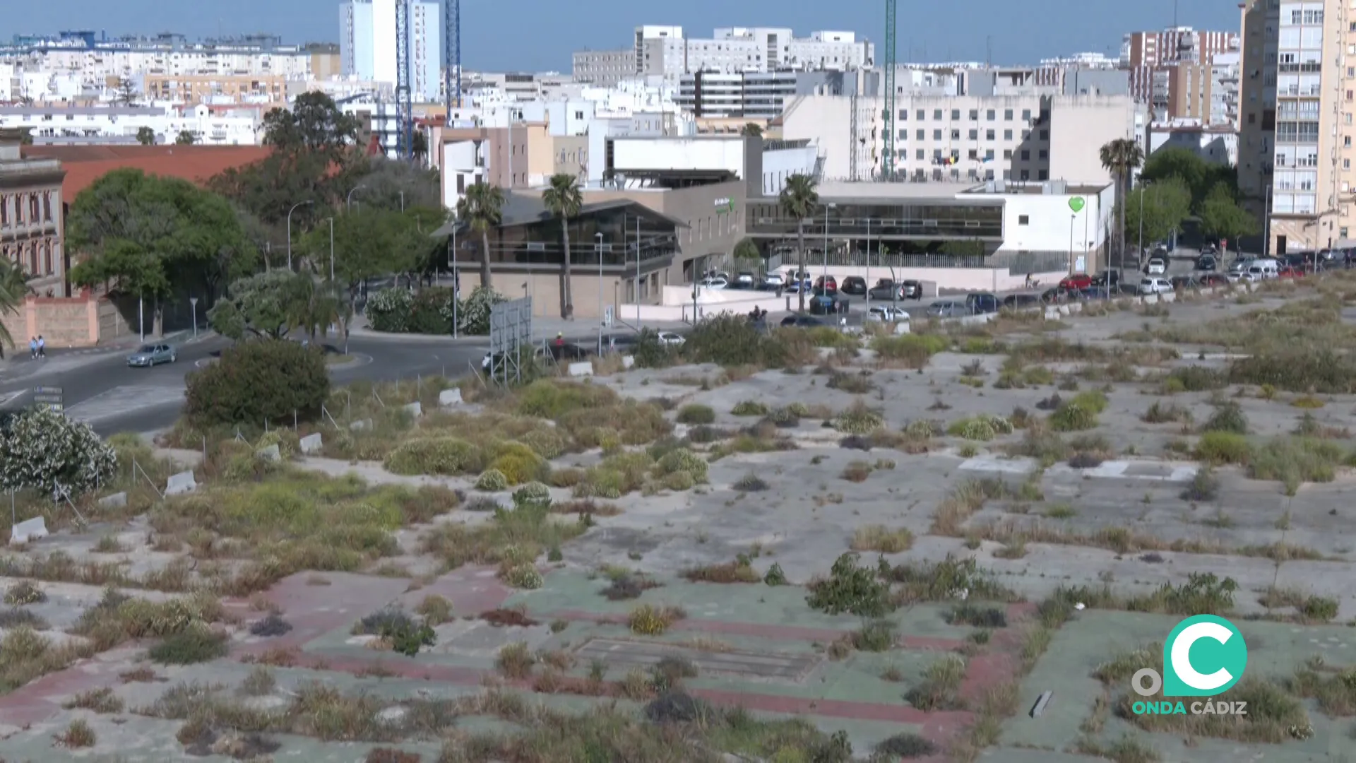 Vista de los terrenos donde se proyecta el equoamiento en la capital gaditana