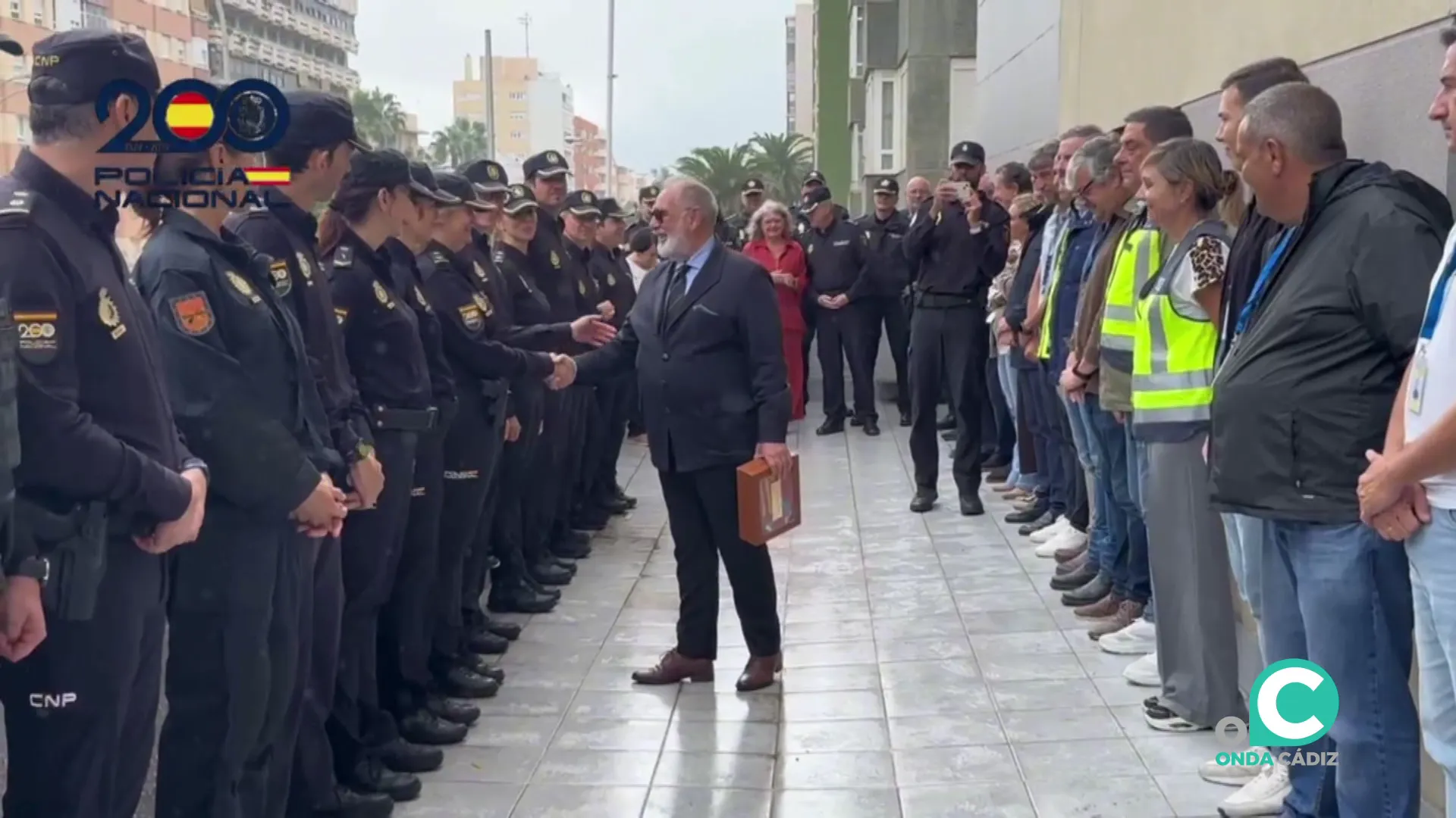 Un momento del acto de despedida 