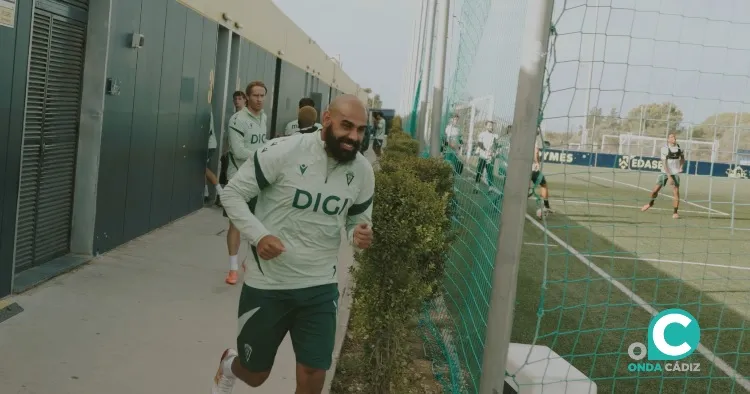 Fali antes del inio de la sesión (Foto: Cádiz CF)