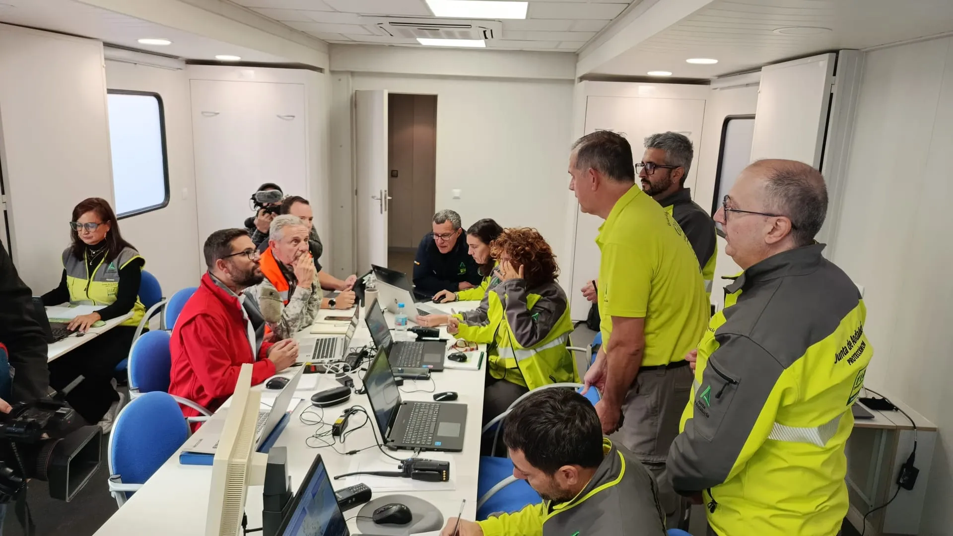 Imagen del Puesto de Mando Avanzado.