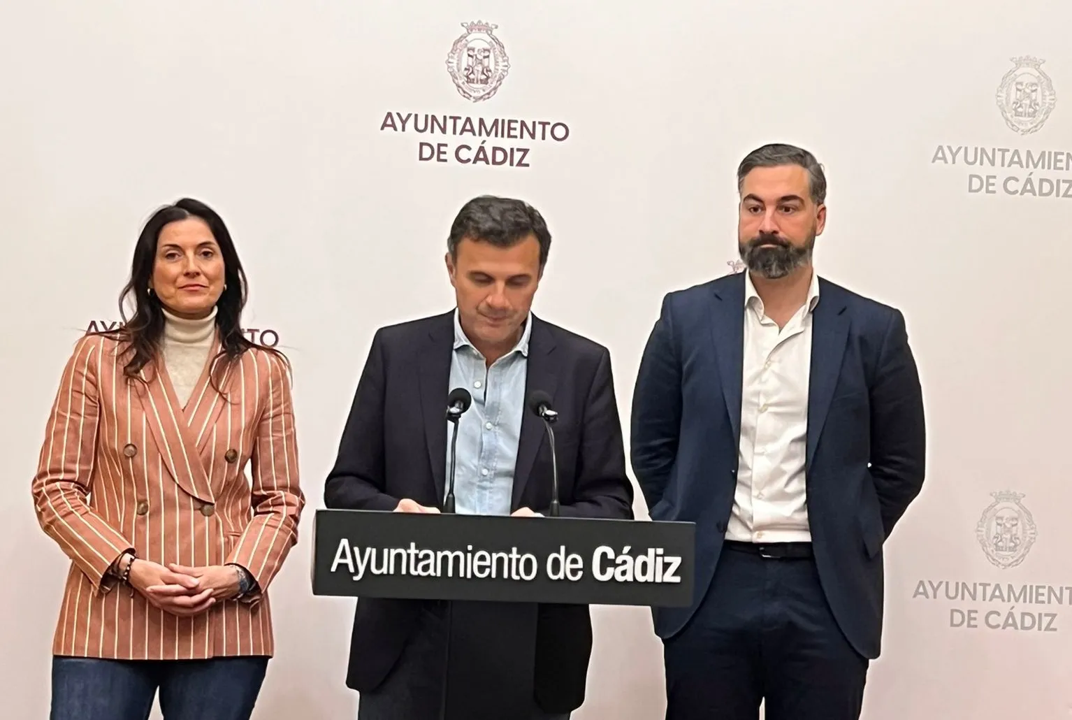 Bruno García, tras la Junta de Gobierno Local. 