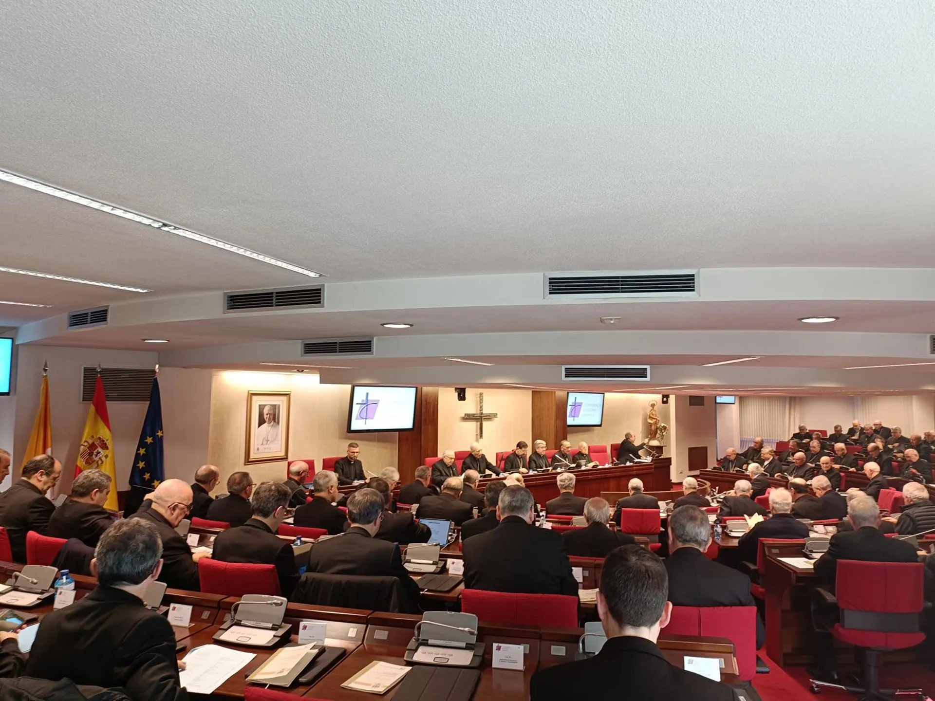 Los obispos reunidos en Asamblea Plenaria, este martes 18 de noviembre.