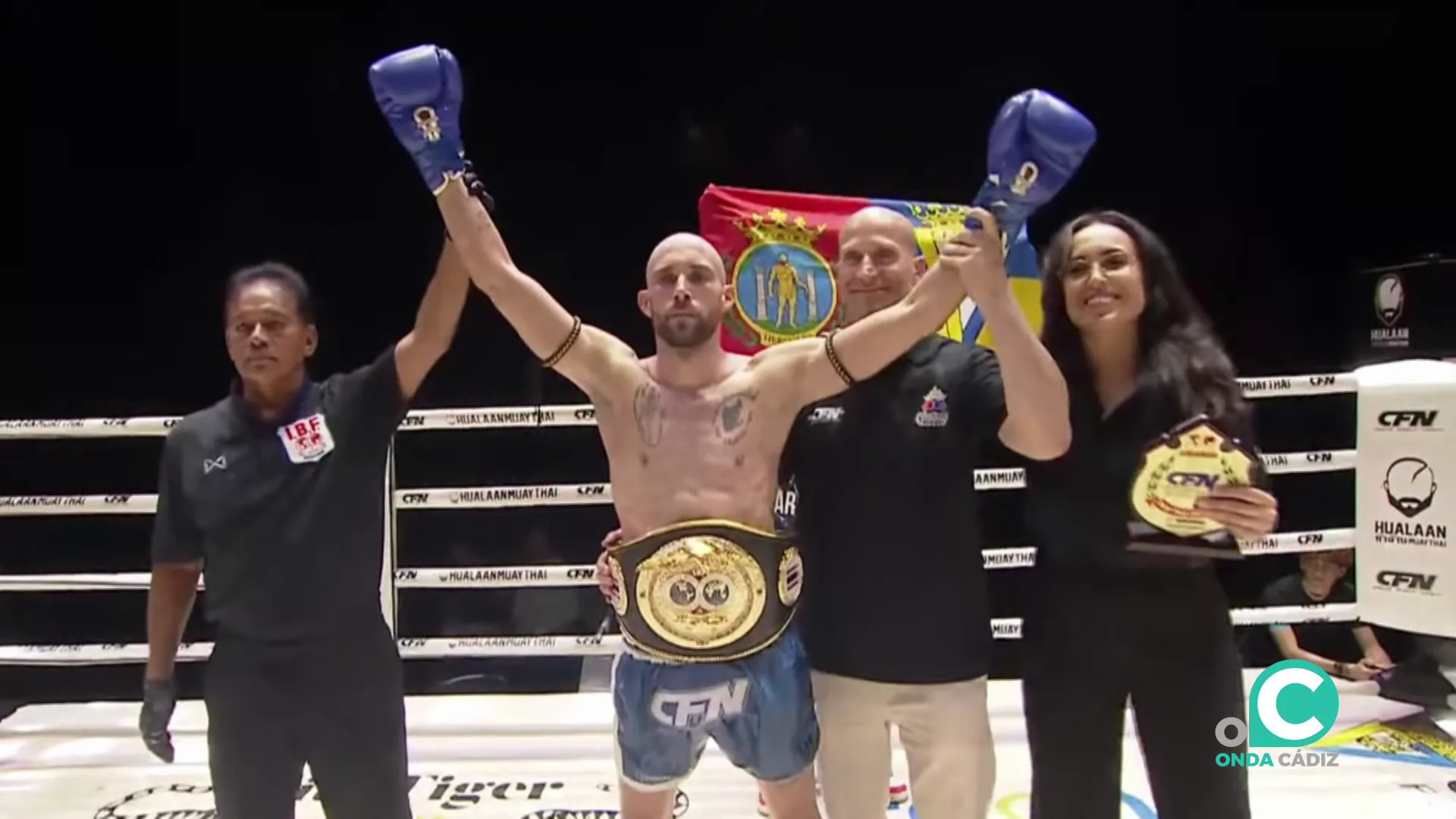 El gaditano celebra su triunfo en la capital asiática