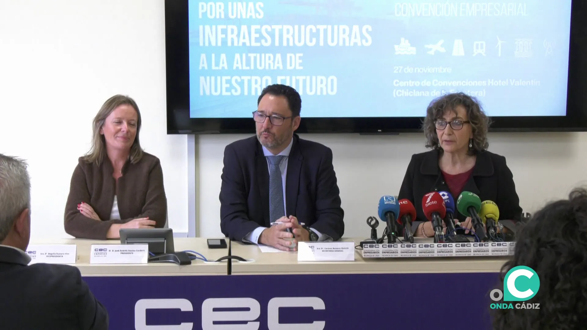 Presentación de la cita este miércoles en la sede de la Confederación de Empresarios de Cádiz.