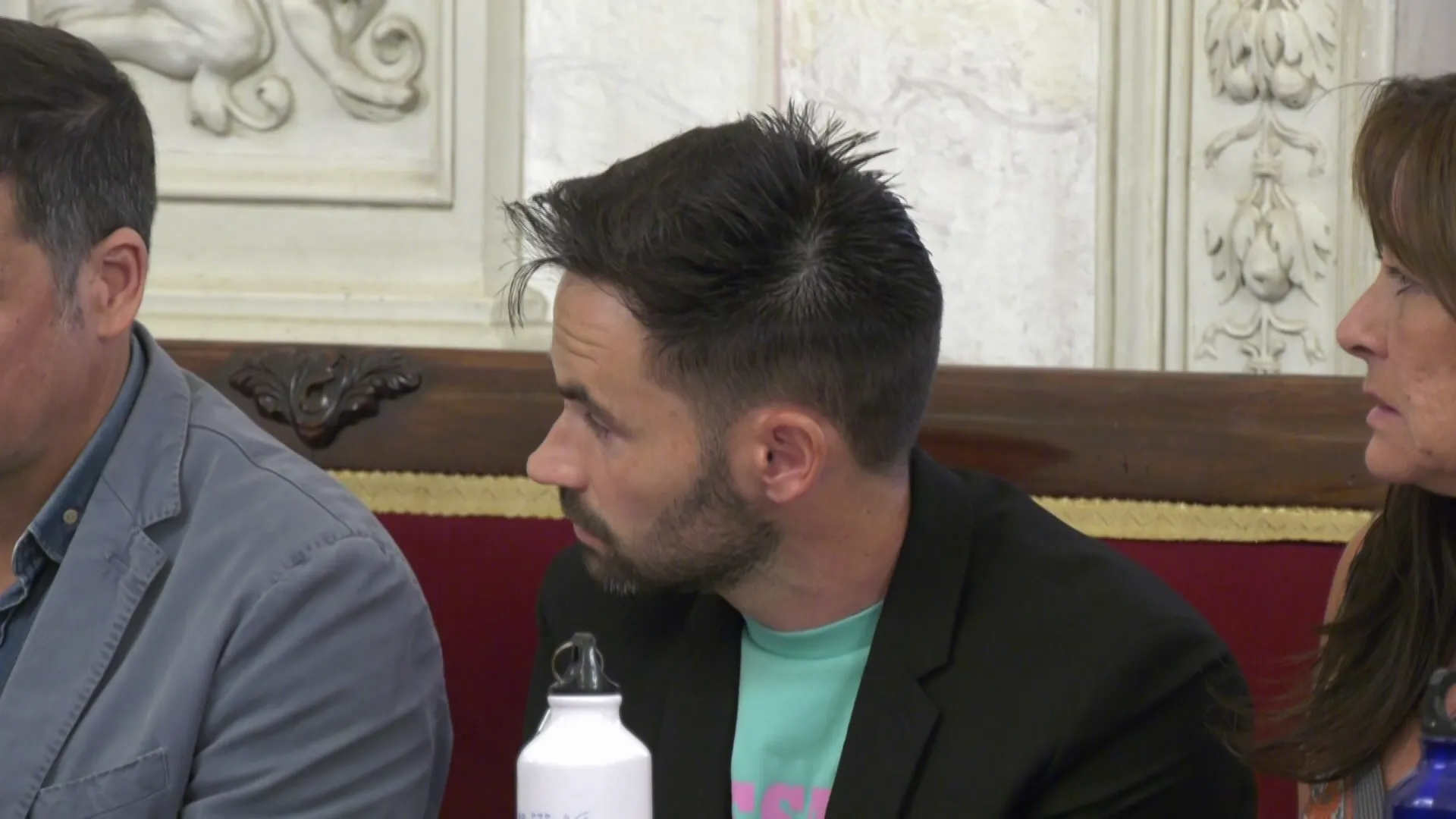 David de la Cruz durante un pleno municipal