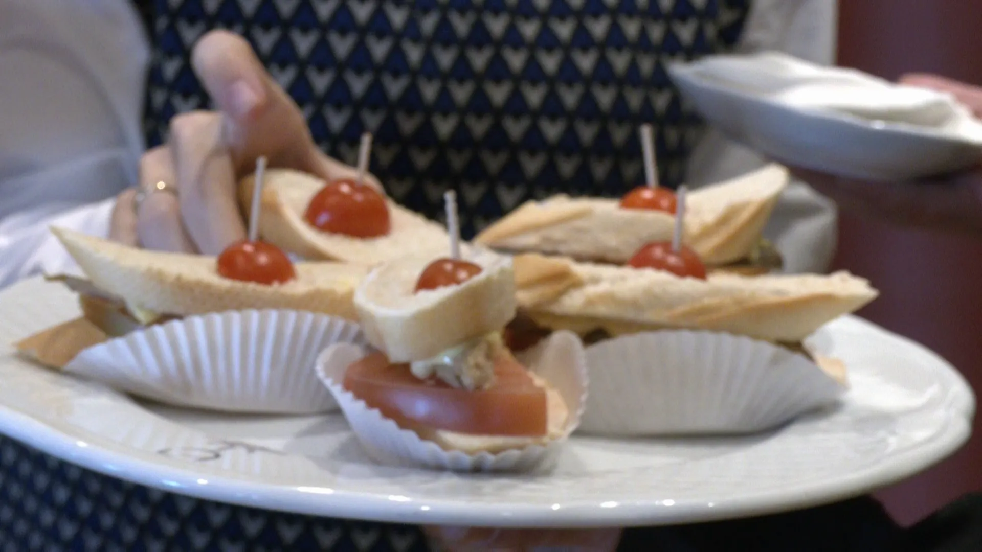 Alguno de los productos servidos durante la cita