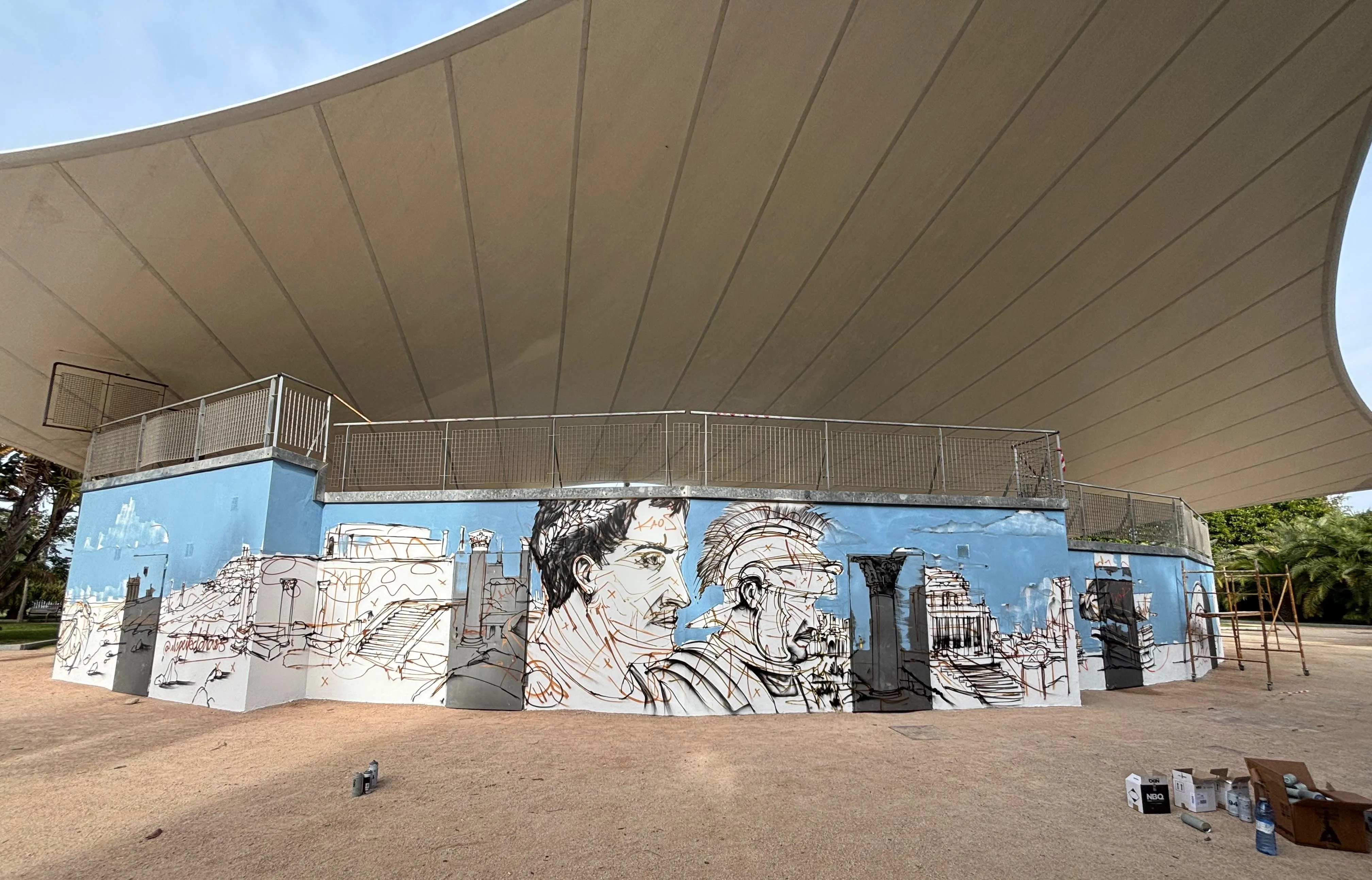 La historia de la ciudad toma vida a golpe de espray.