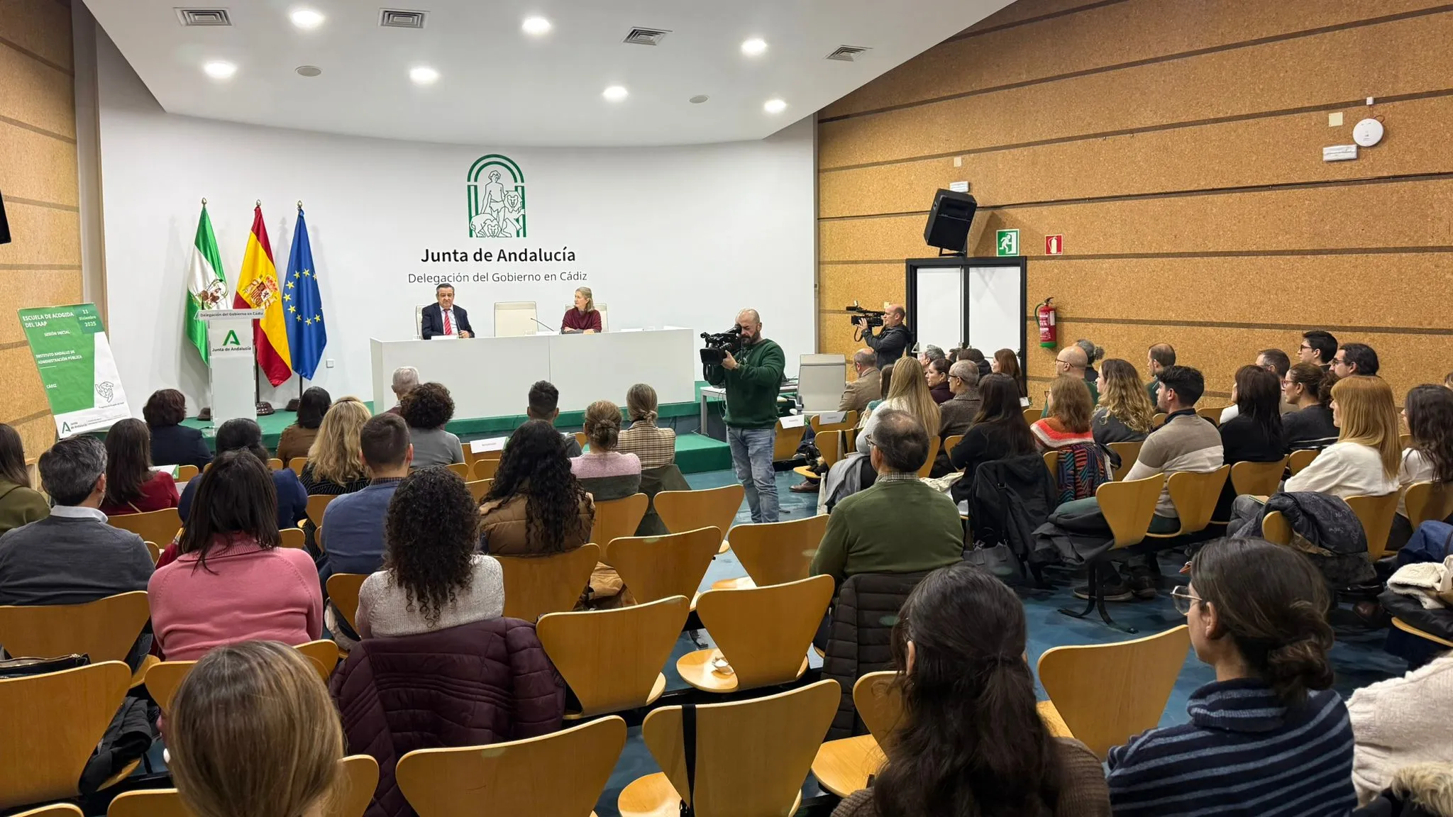 Acto de inauguración de la Escuela de Acogida organizada por el Instituto Andaluz de Administración Pública. 