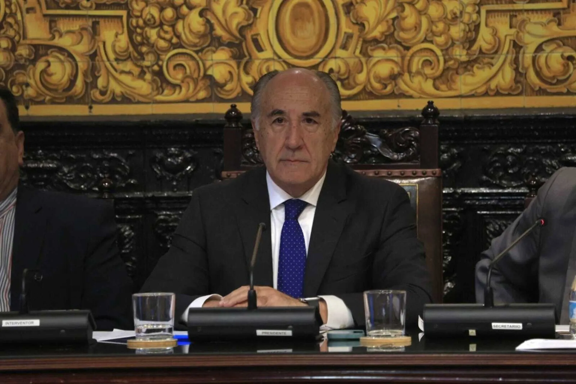 El alcalde de Algeciras durante el pleno ordinario de diiciembre de este viernes