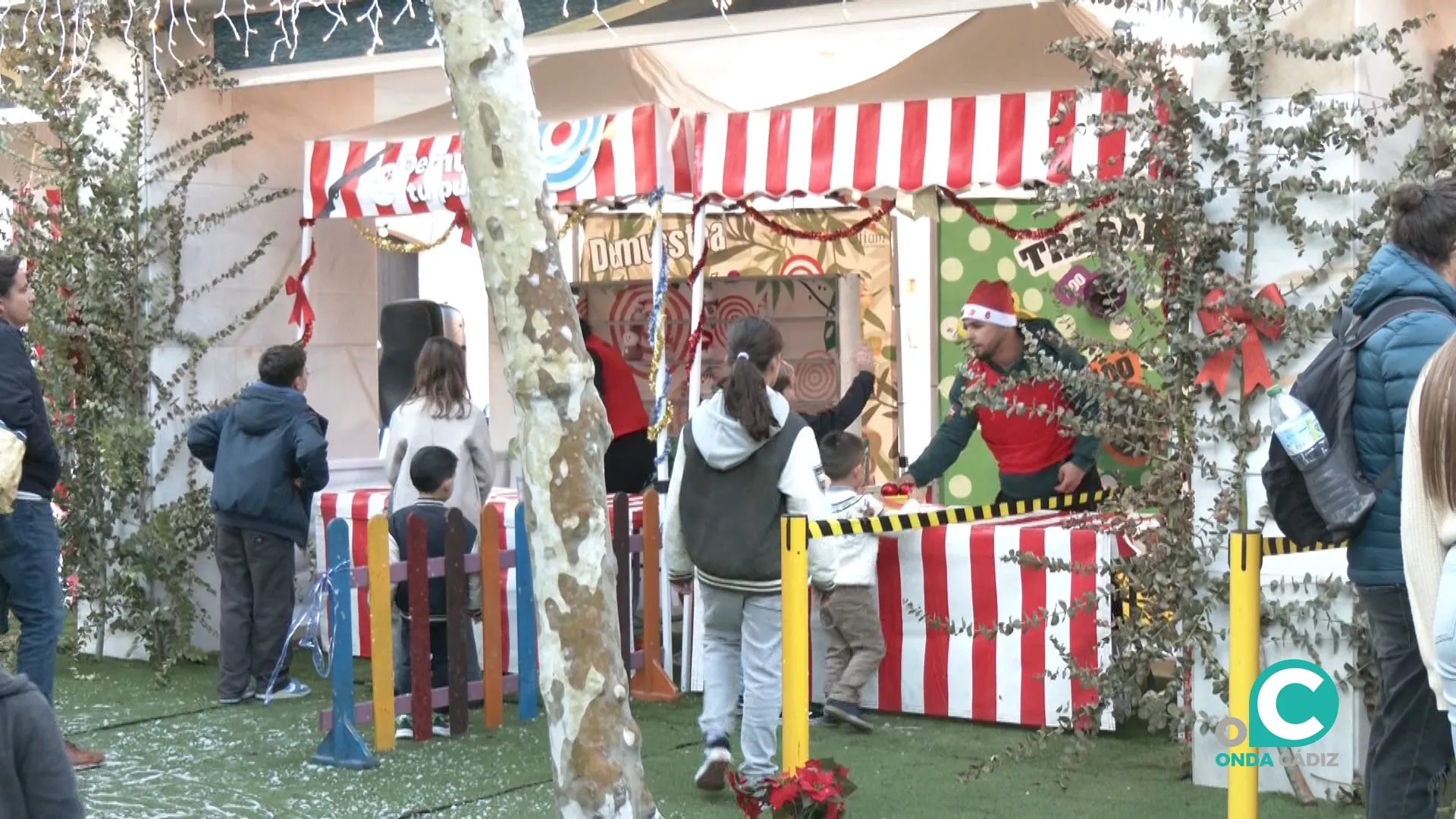 Mini feria navideña en el Baluarte de la Candelaria.